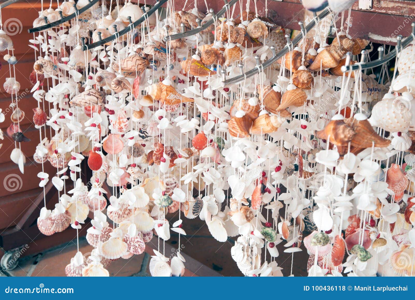 Seashells Made from Variety Shells. Stock Photo Image of handmade