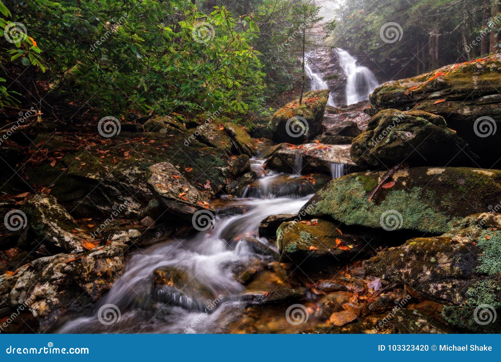 beautiful secluded waterfall