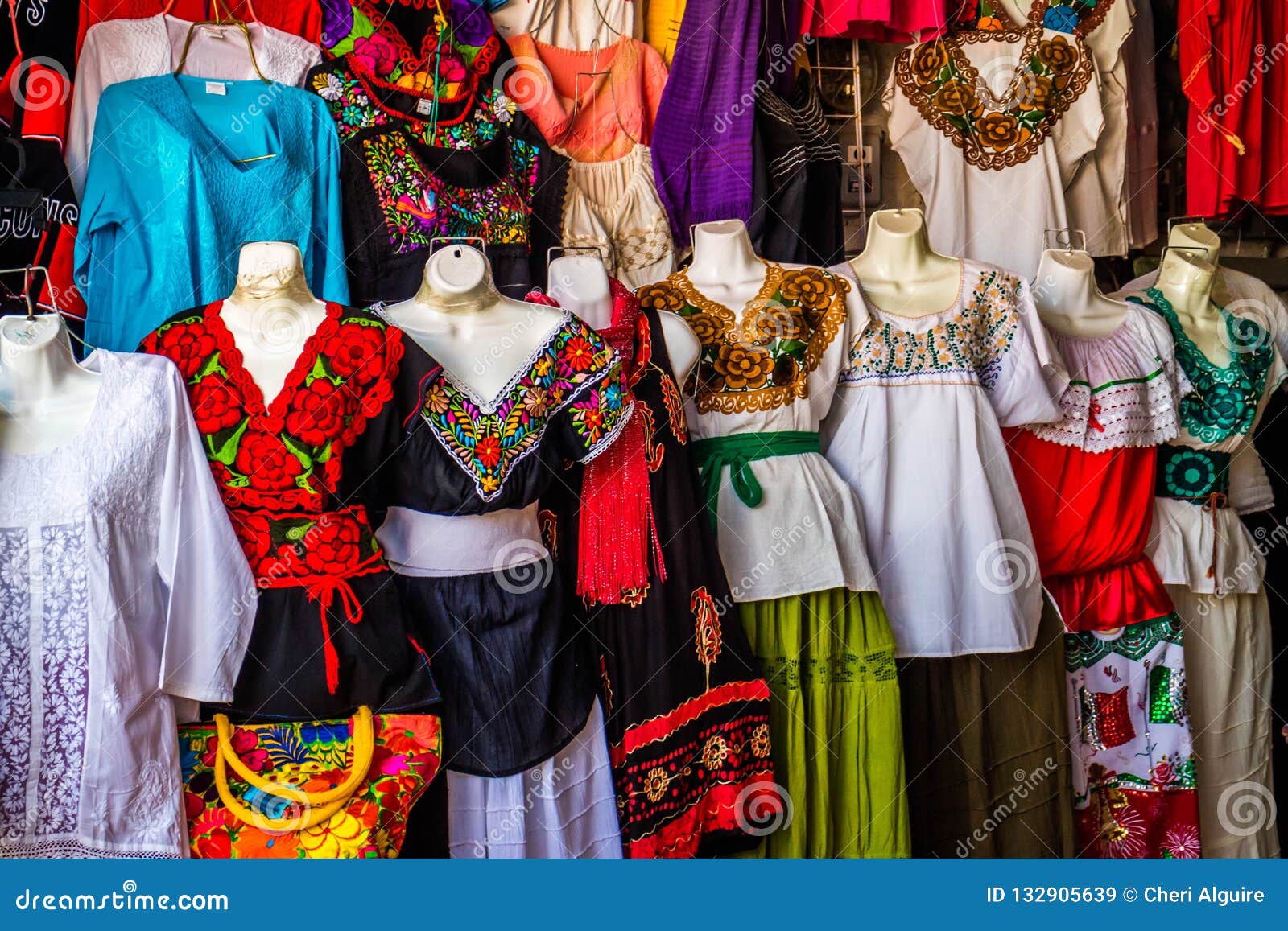 A Traditional Mexican Clothing in Nuevo Progreso, Mexico Stock Image ...