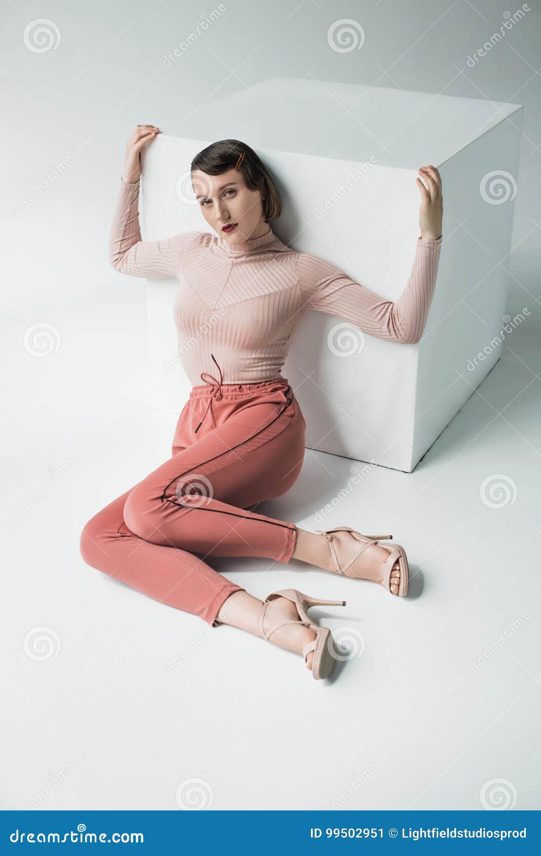 Beautiful Vintage Girl Stock Image Image Of Female People 99502951