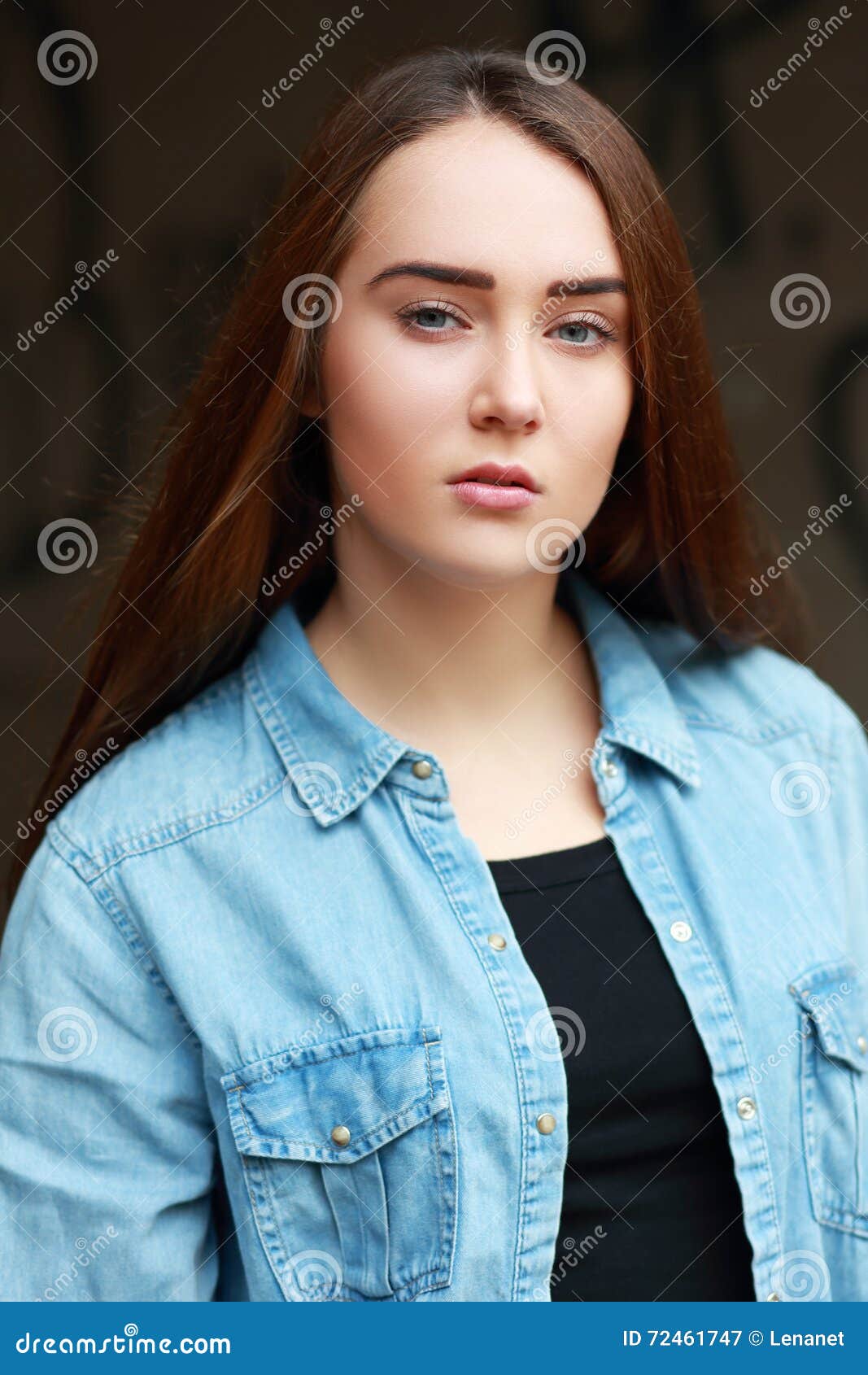 Beautiful serious face stock image. Image of body, portrait - 72461747