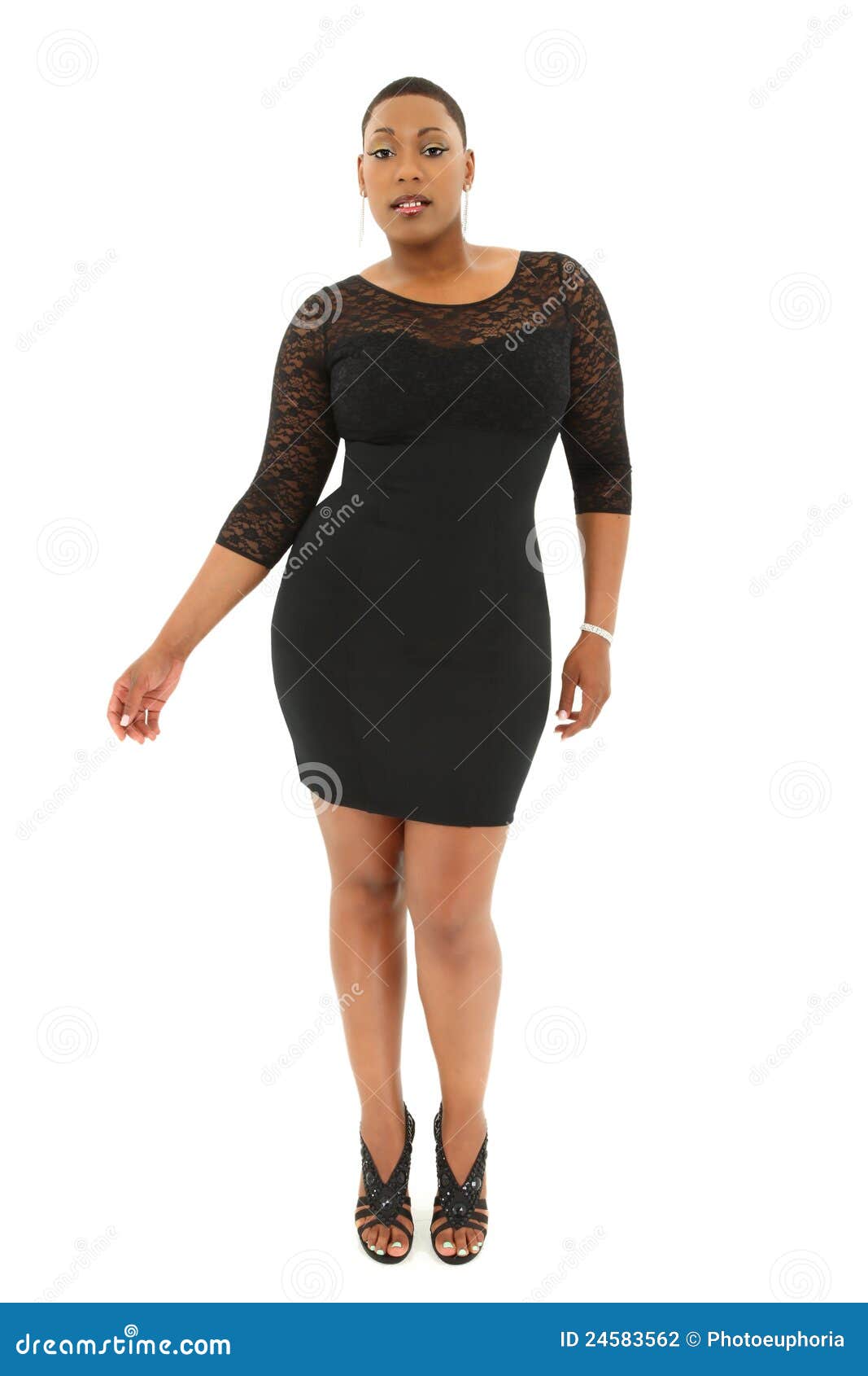 beautiful black plus size model