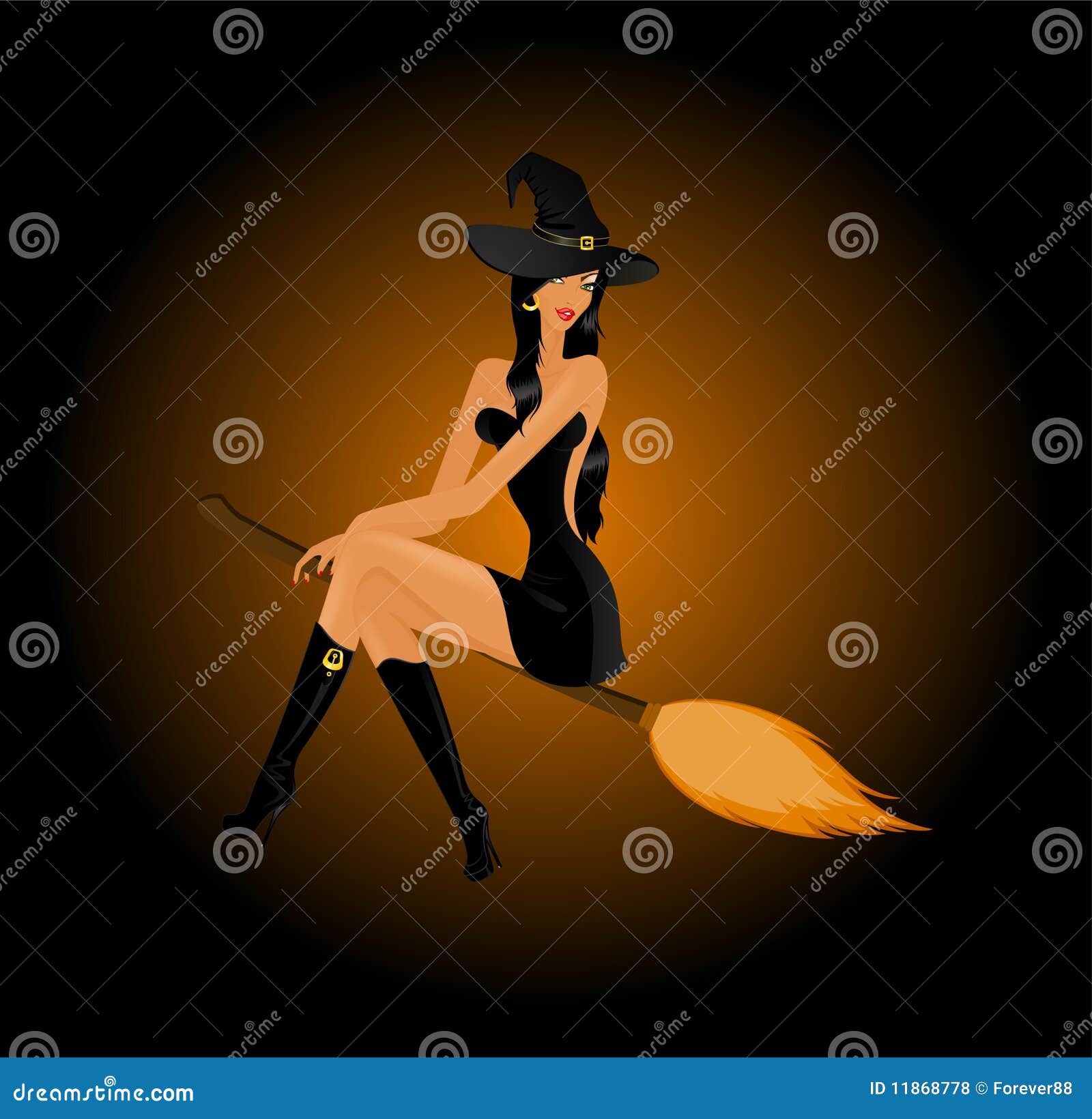 a sexy witch on a broom a sexy witch on a broom