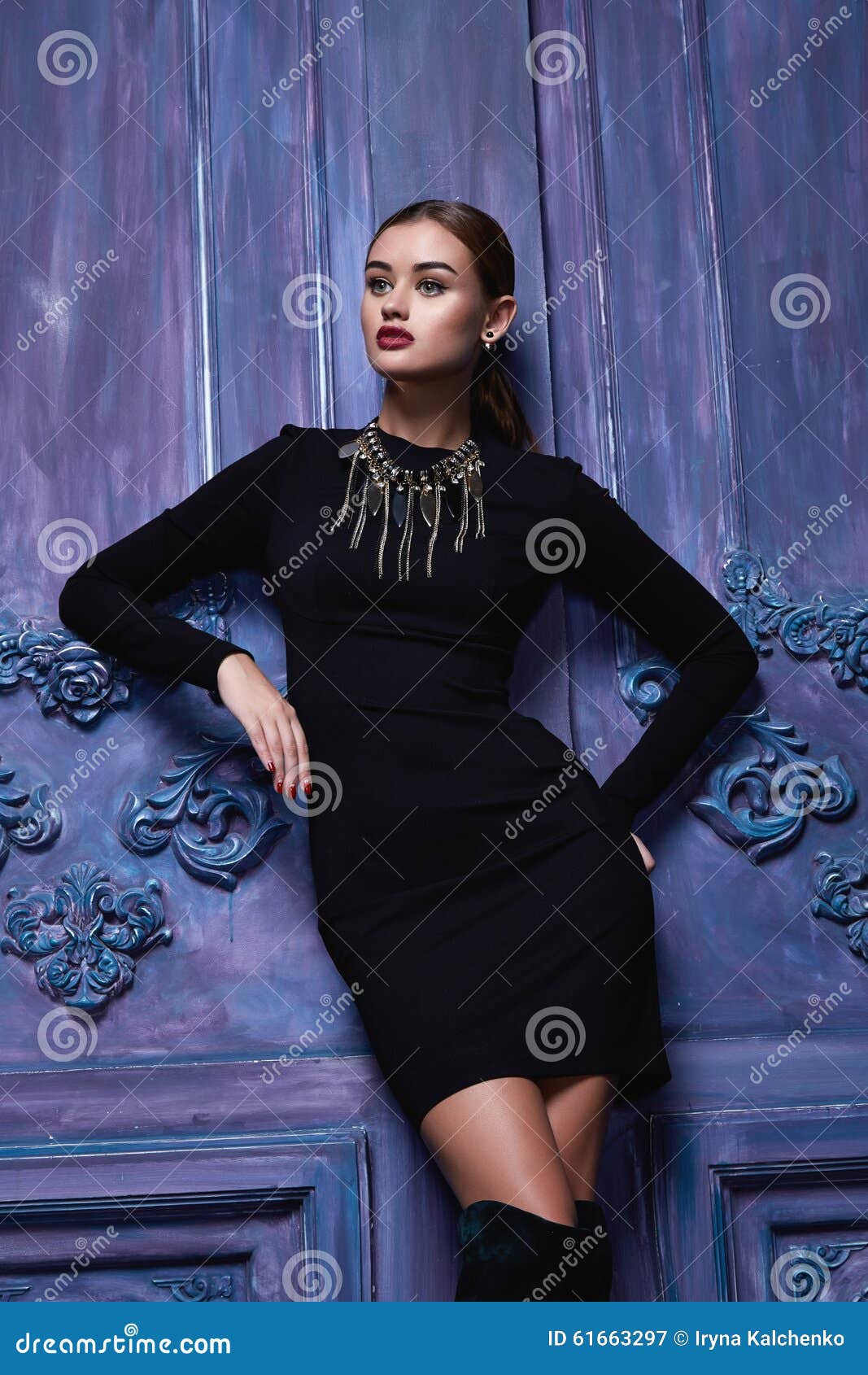 Beautiful Woman Collection Clothes Business Fashion Style Stock Image ...