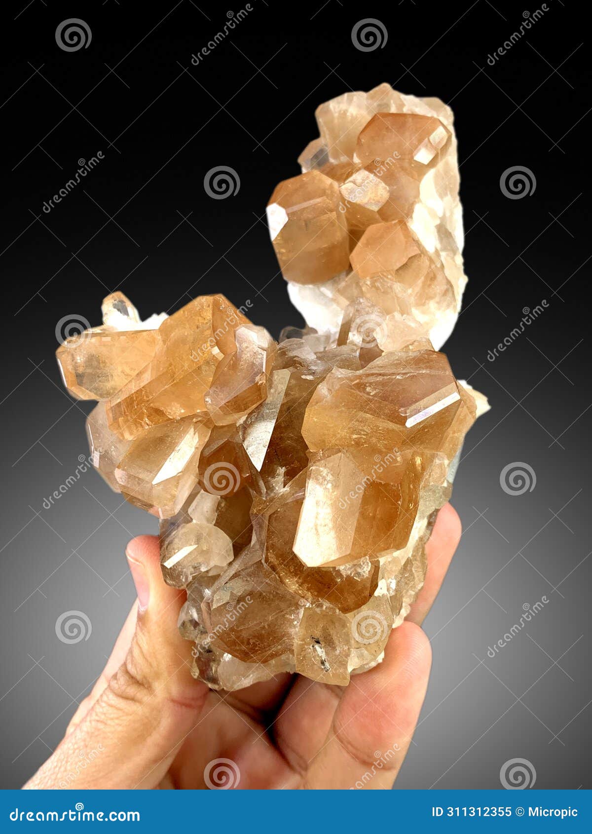 beautiful sherry color natural brown topaz crystal cluster mineral specimen from skardu pakistan