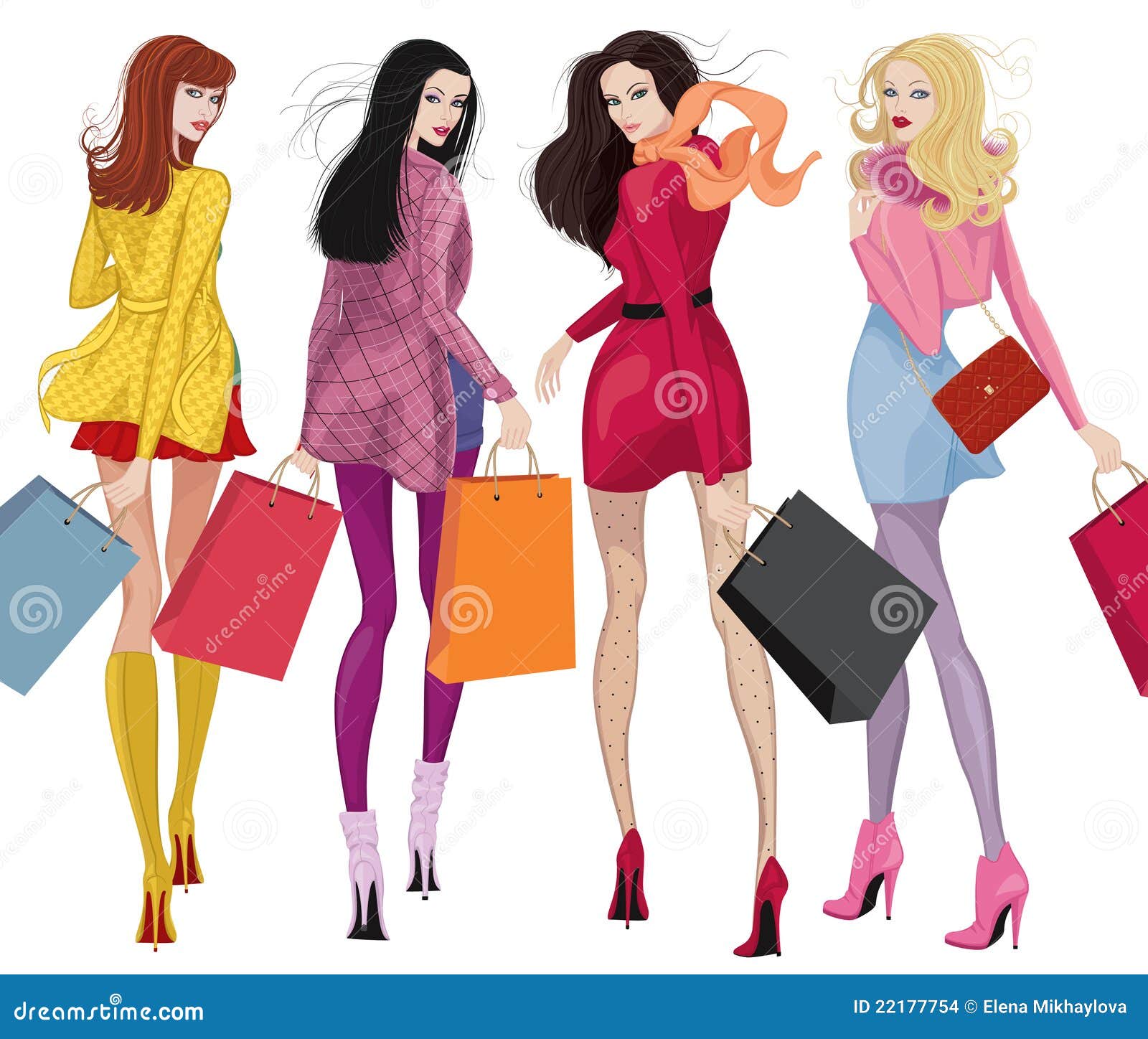 Shopping Girl Stock Illustrations – 87,077 Shopping Girl Stock  Illustrations, Vectors \u0026 Clipart - Dreamstime, image size:1600x1448