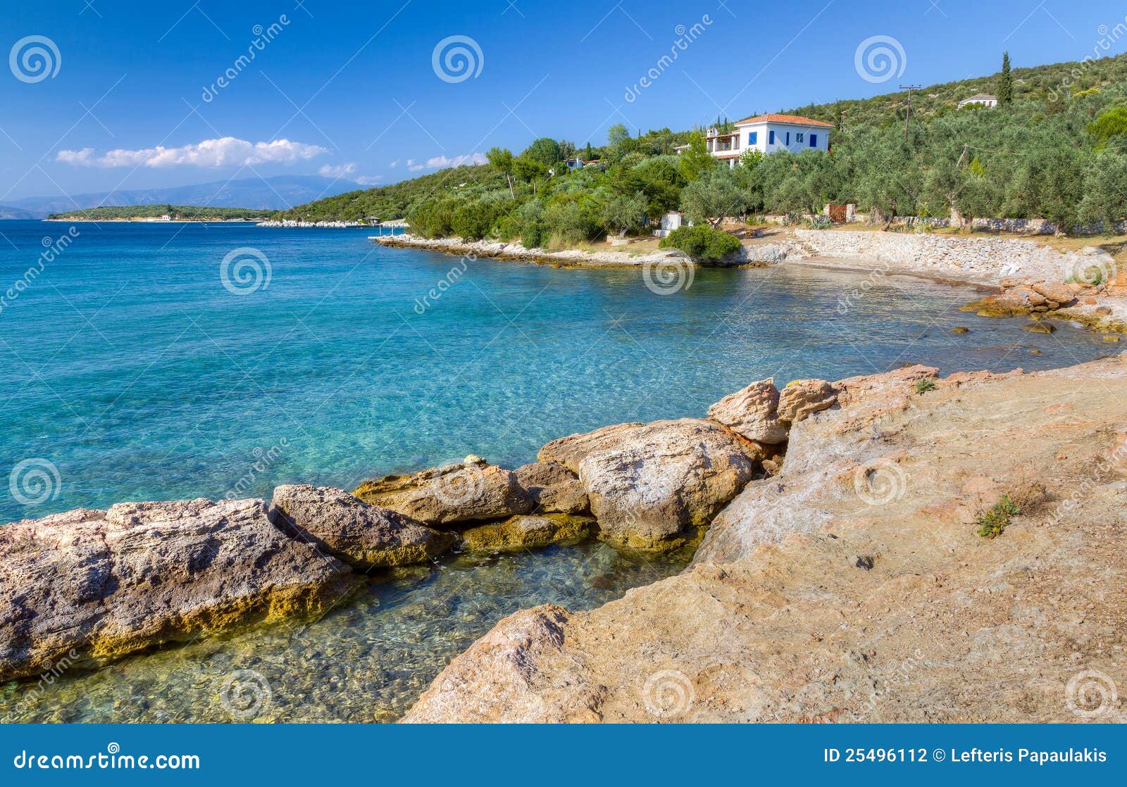 a beautiful shore near amaliapoli, greece