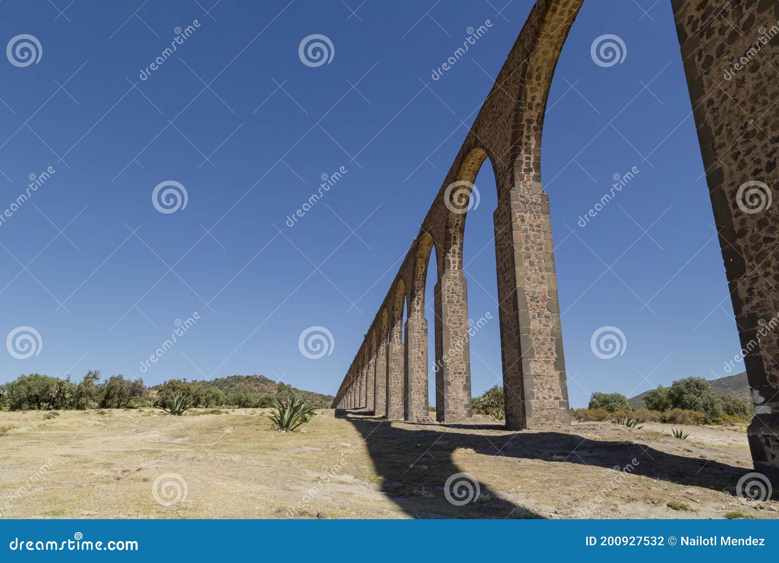 Beautiful Shot of Aqueduct of Padre Tembleque, Hidalgo, Mexico Stock Photo  - Image of tembleque, blackandwhite: 200927532