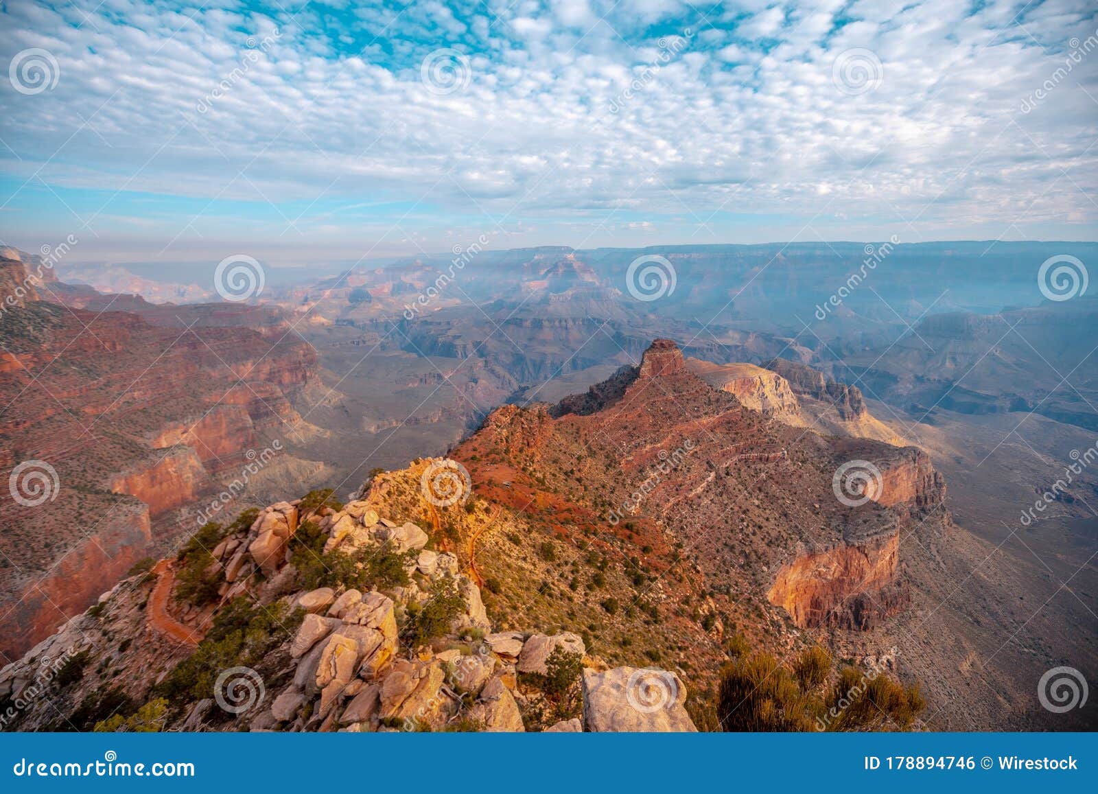 Beautiful Shot of the Landscape of Hills in the Grand Canyon Under a ...