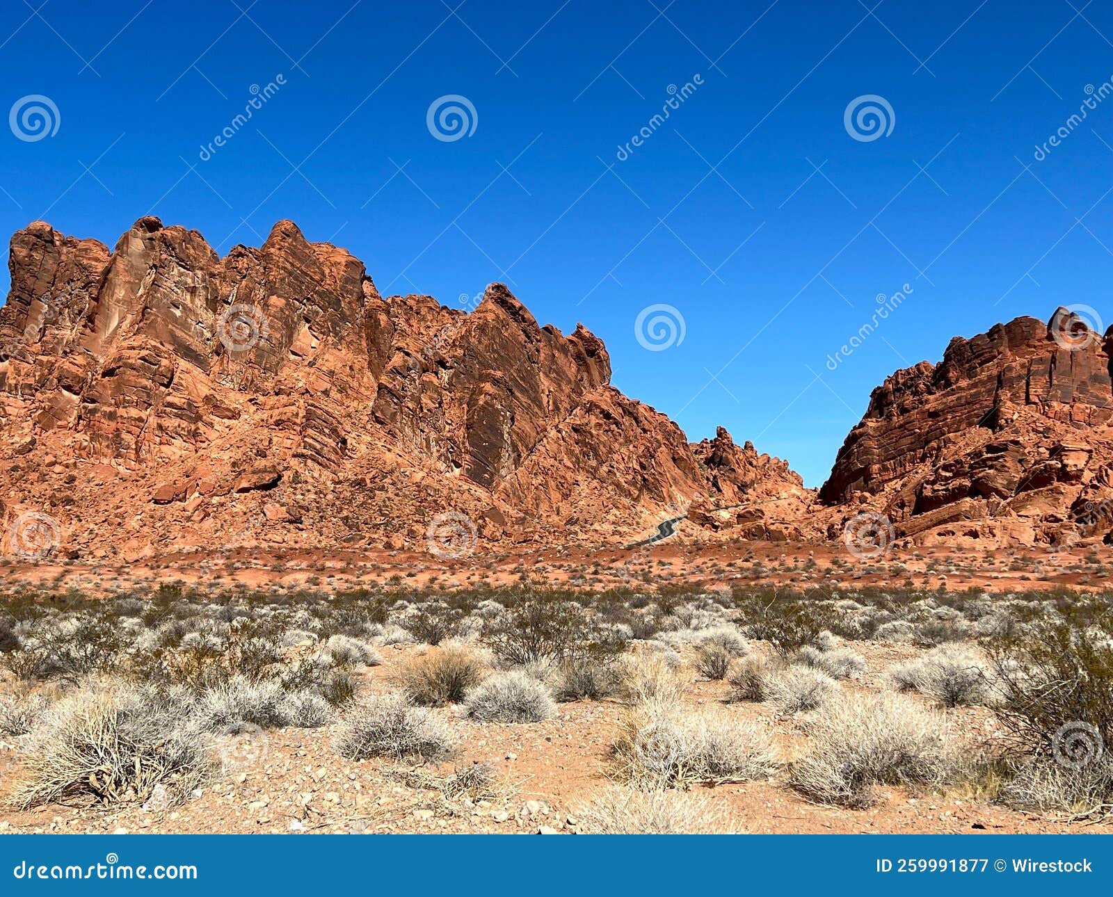 Beautiful Shot of Red Cliffs at Valley of Fire Stock Image Image of