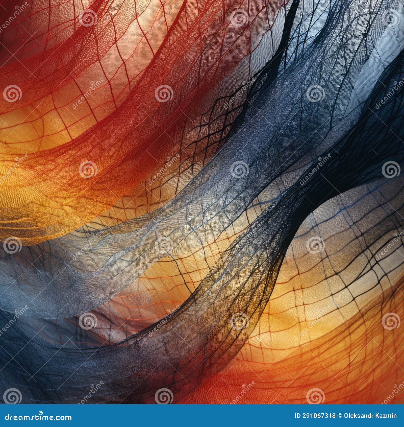 A Beautiful Silk Weave, Zoomed Up Close Stock Illustration