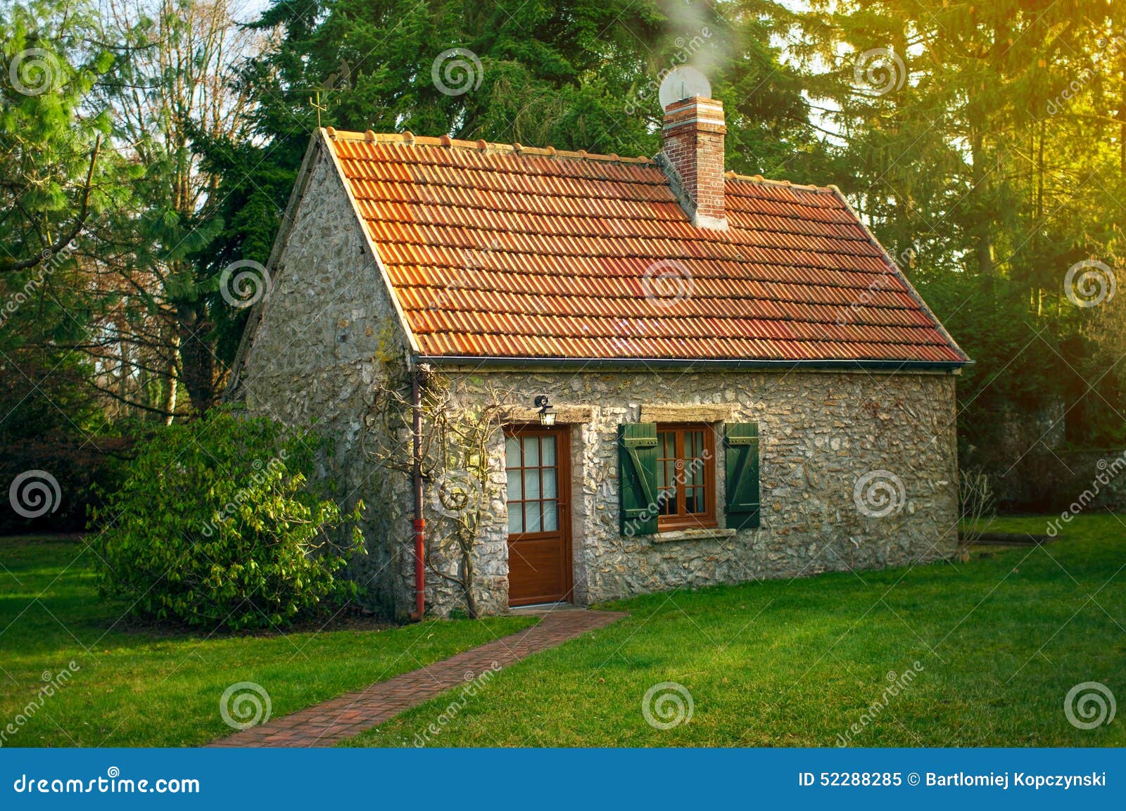 Beautiful small house stock image. Image of spring, france - 52288285