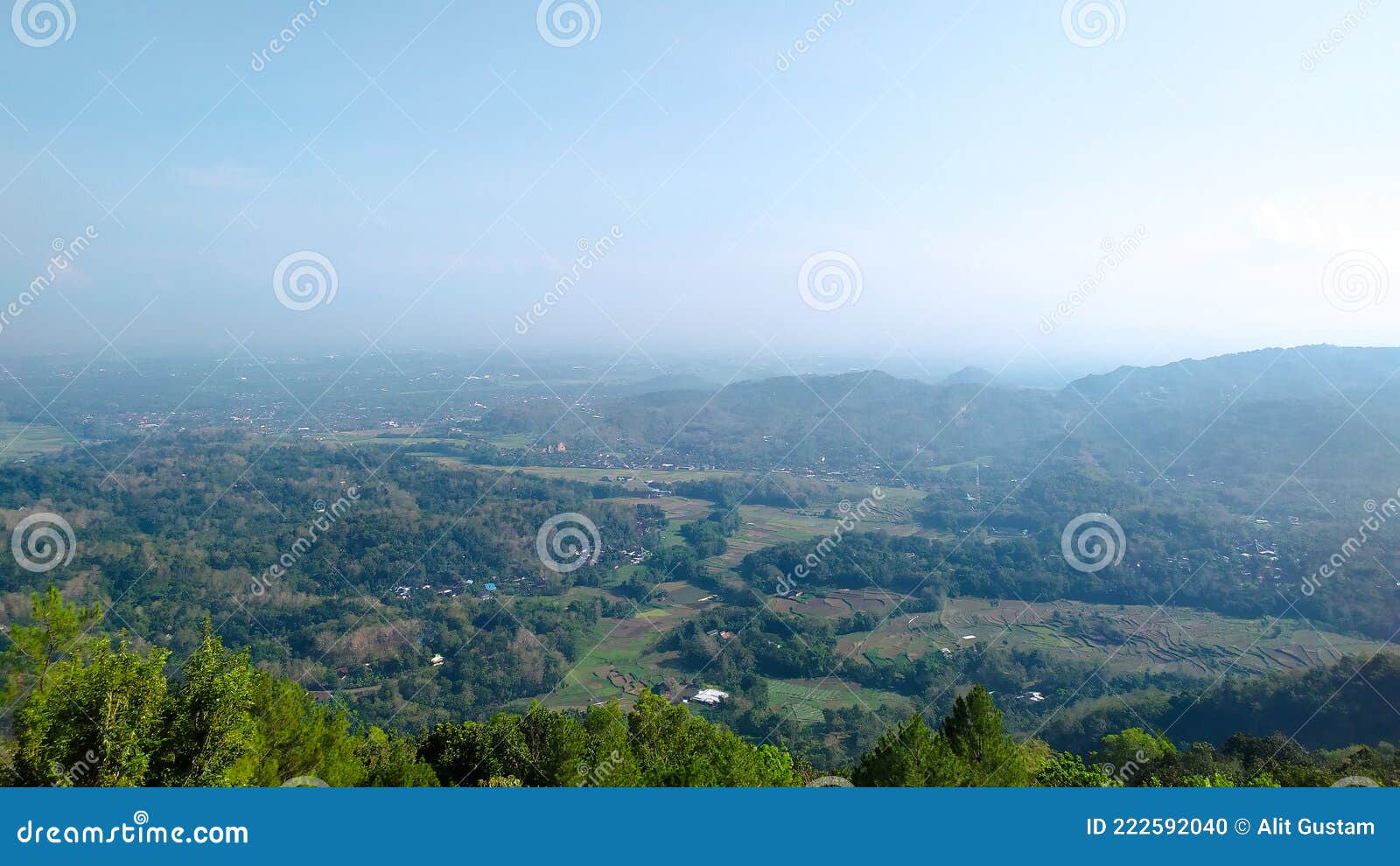 Beautiful small town view stock photo. Image of light 222592040