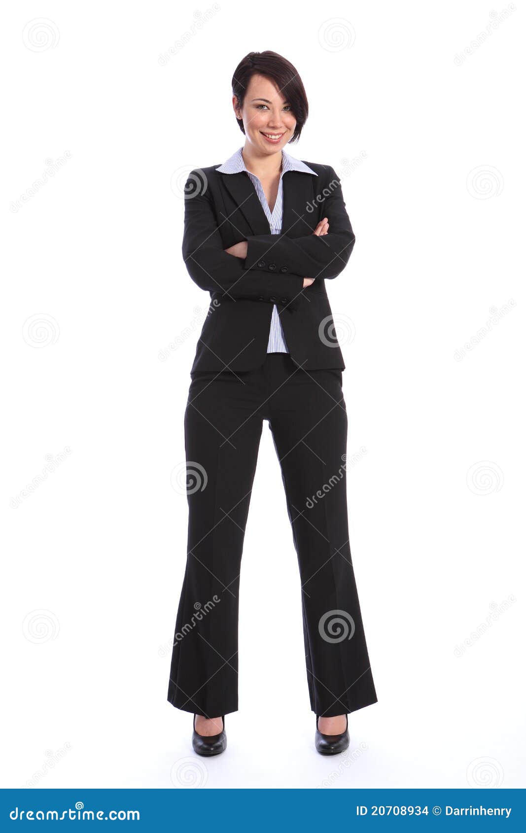 beautiful smiling young business woman in suit