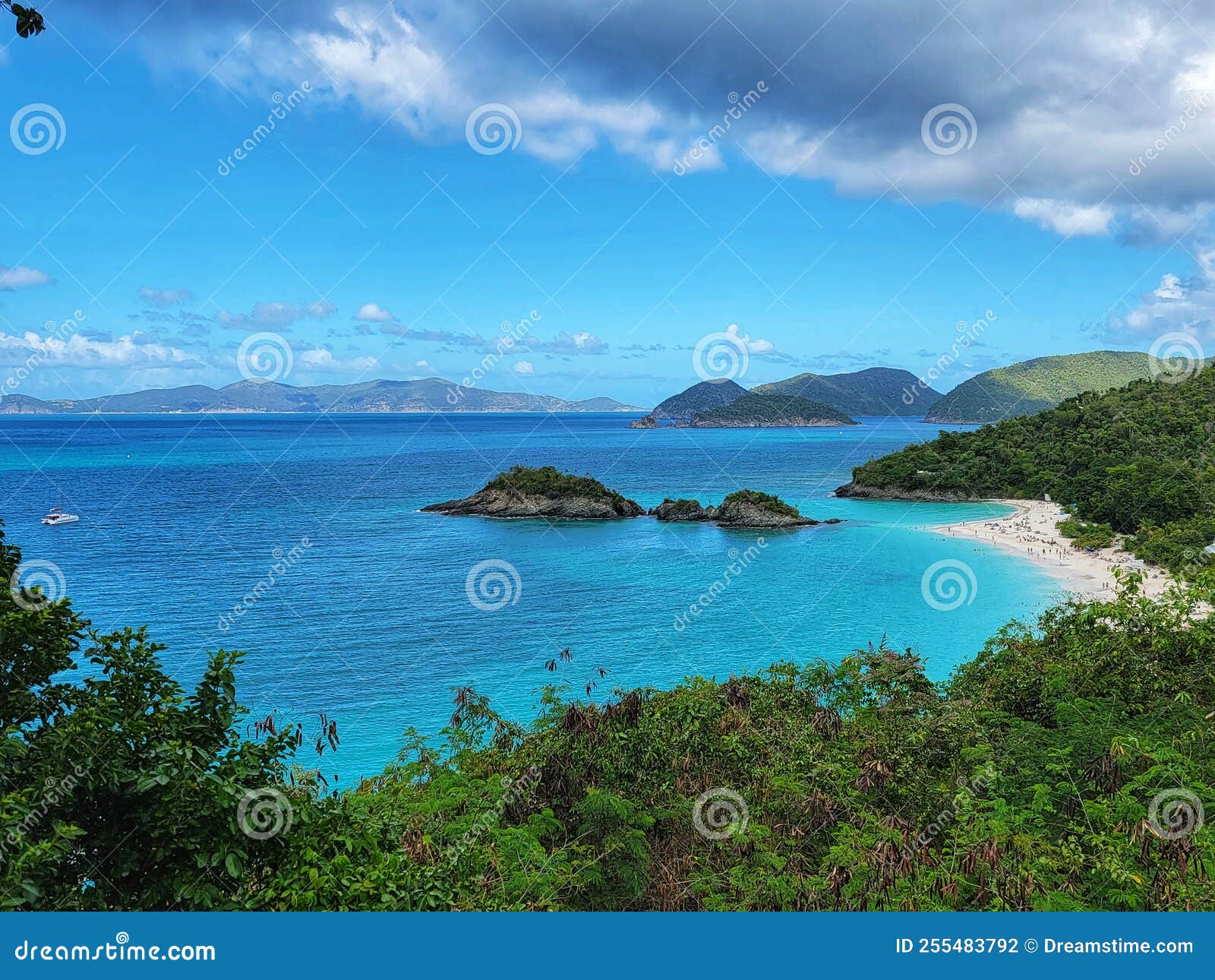 The Beautiful St. John Island in the Virgin Islands Stock Photo Image
