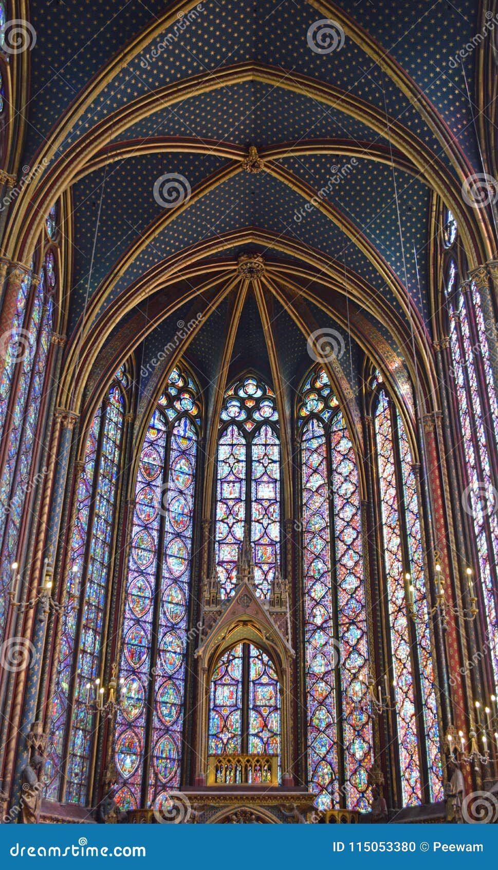 Beautiful Stained Glass Windows In The Upper Level Interior