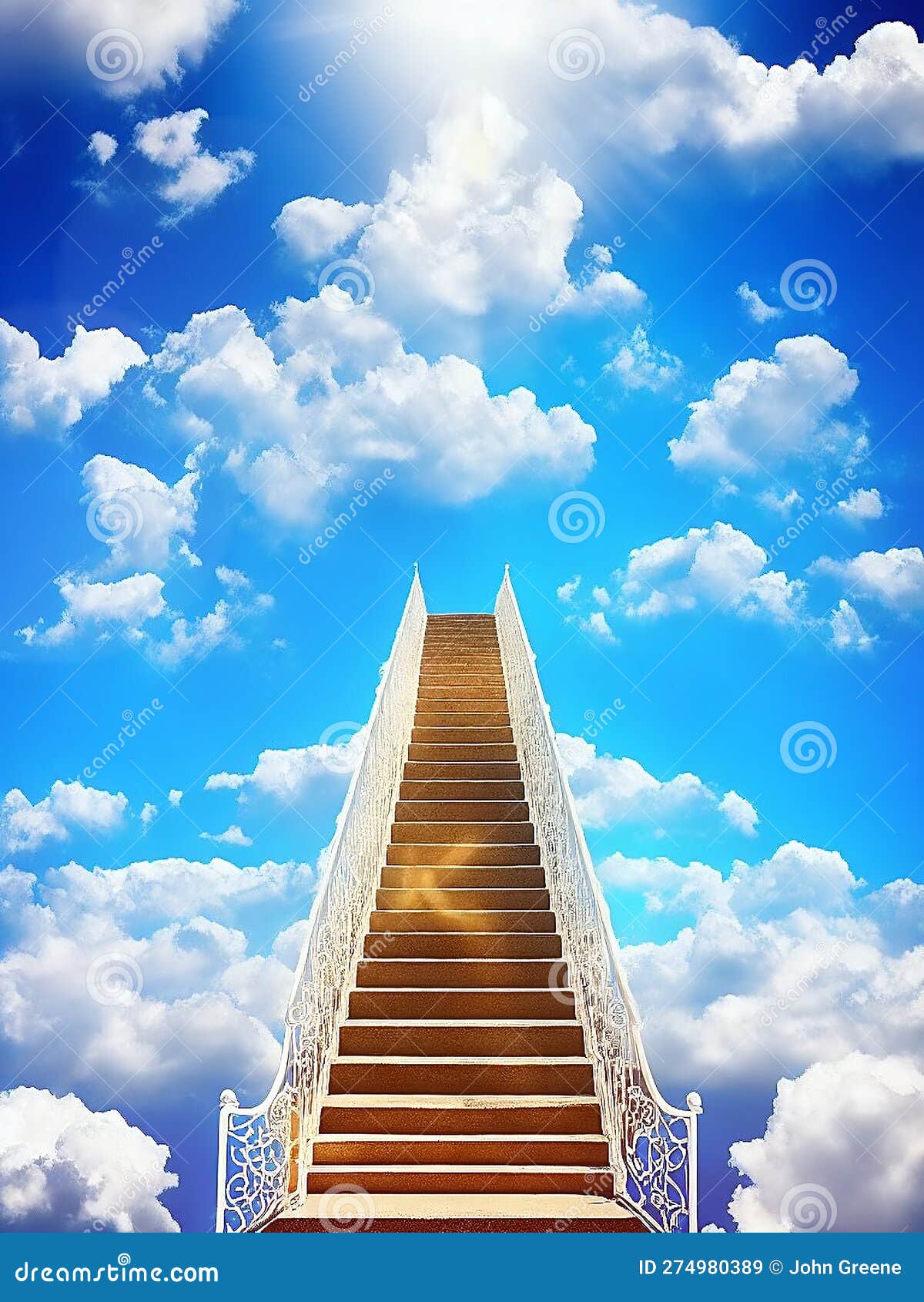 stairs sky cloud stairs in sky bright light from heaven beautiful