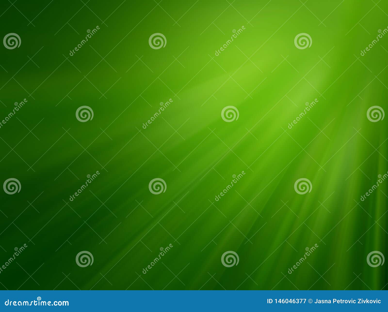 Starburst Green Light Beam Abstract Background Stock Illustration