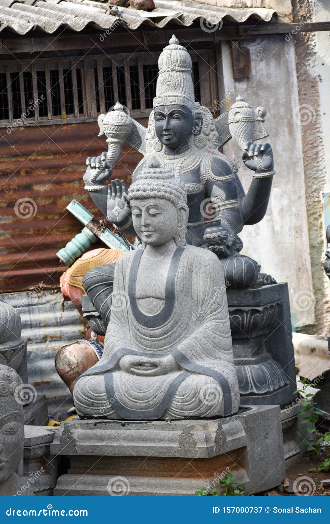 Beautiful Stone Carved Idols at a Street Shop Stock Image - Image of nadu,  gods: 157000737