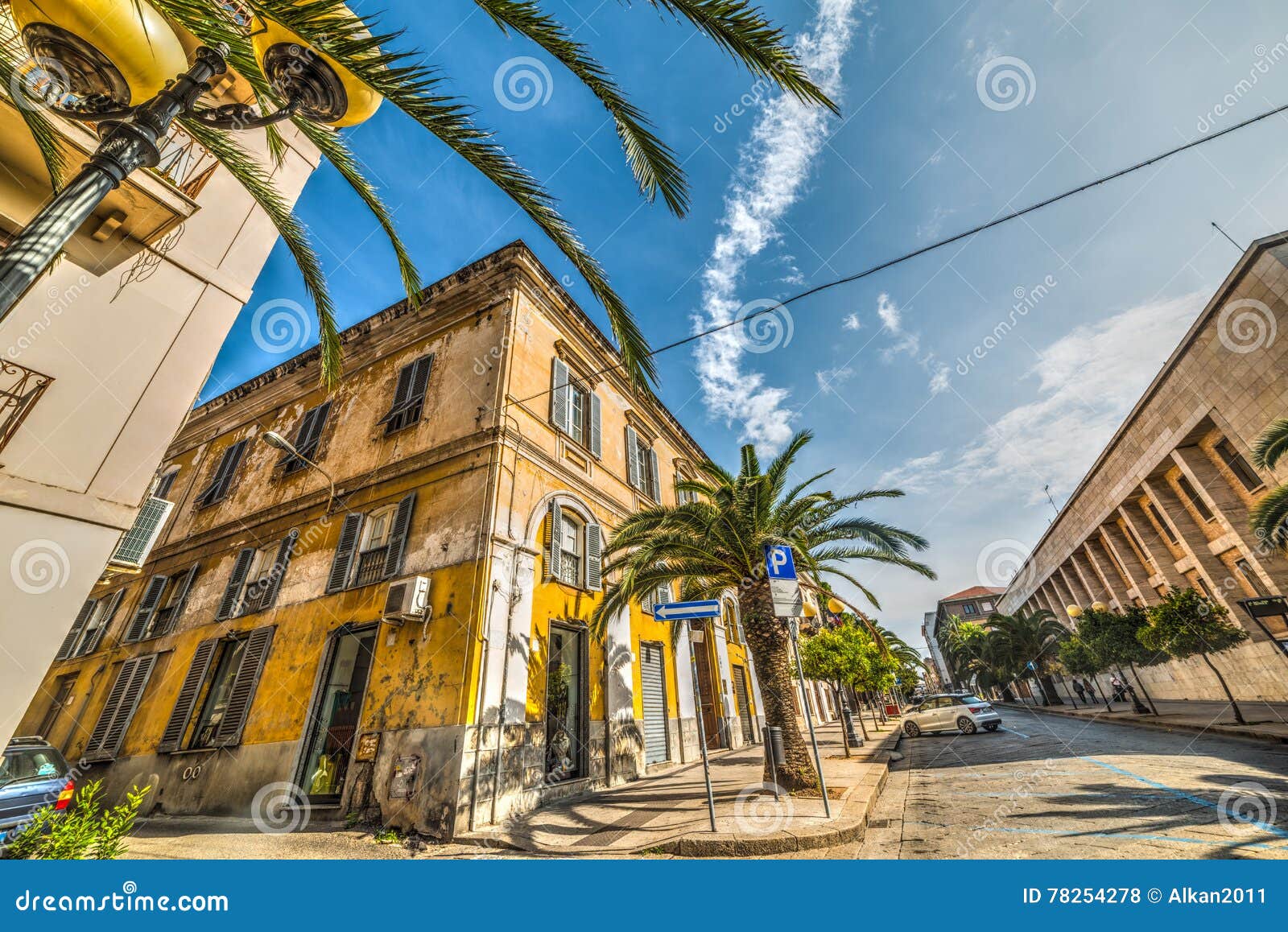 beautiful street in sassari