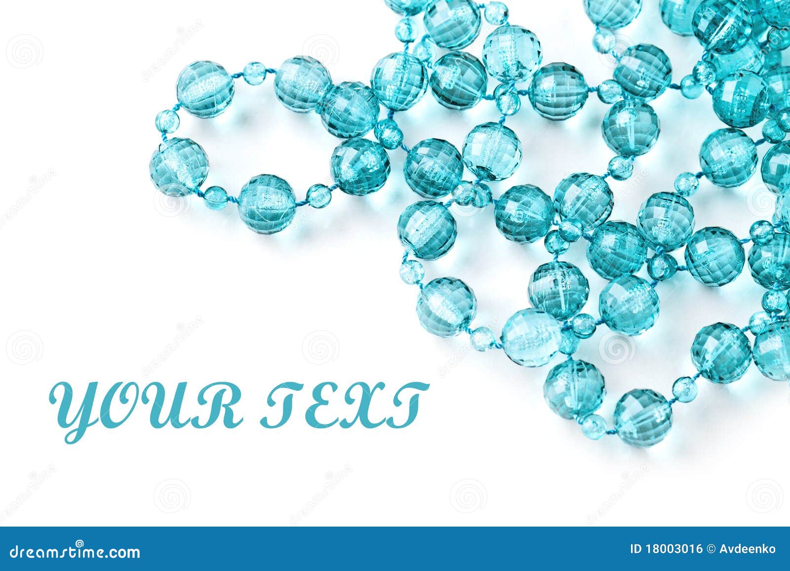 Beautiful String of Beads, Necklace Stock Photo Image of black