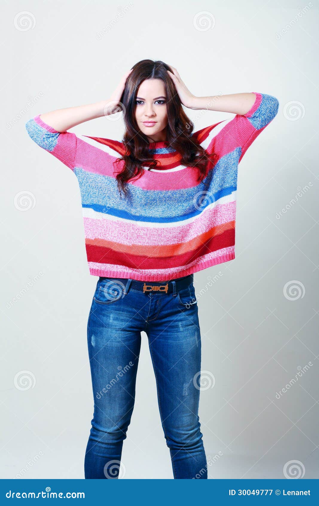 Model in a Denim Overalls Posing in the Park · Free Stock Photo