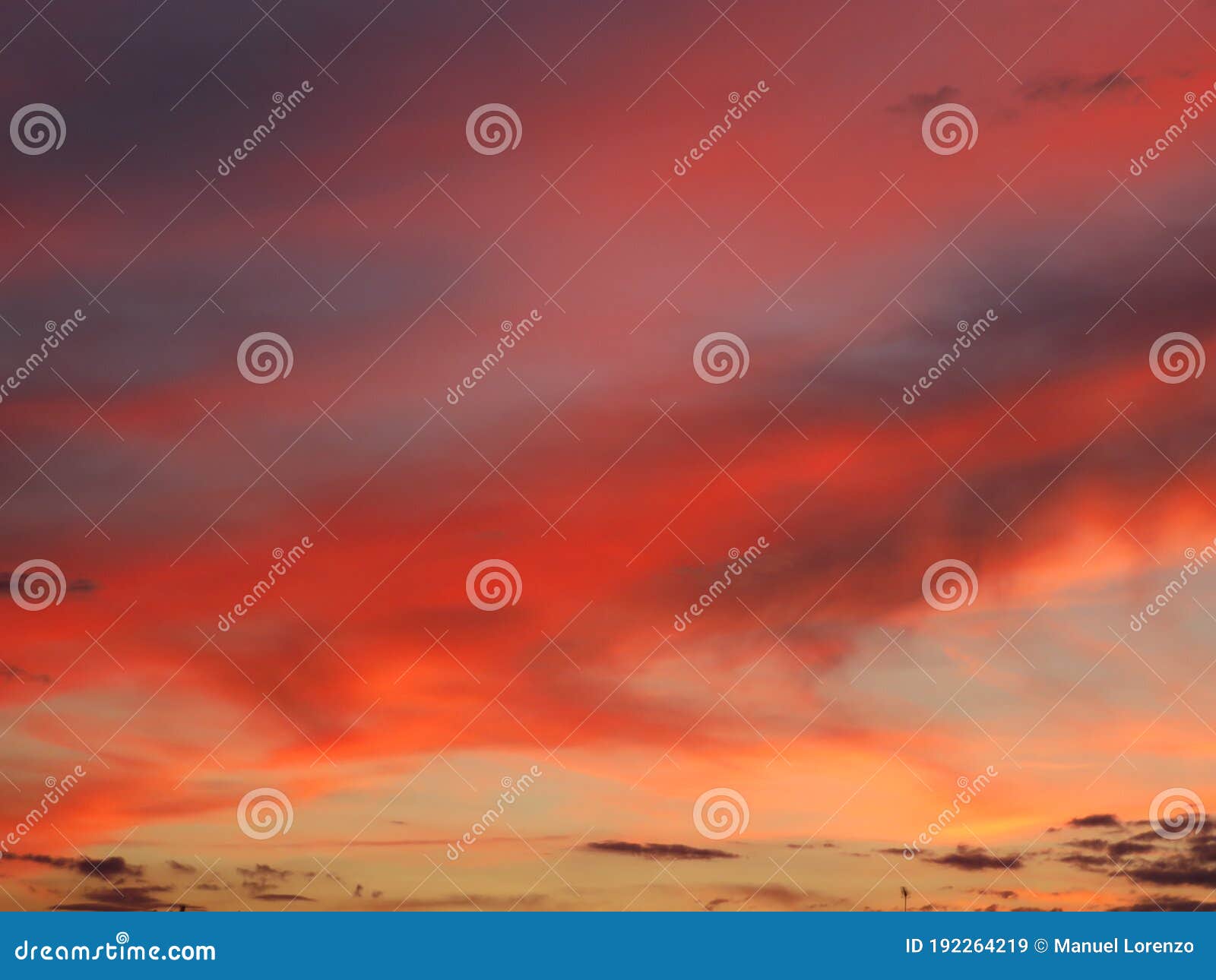 beautiful sunset clouds fire red dawn reflection