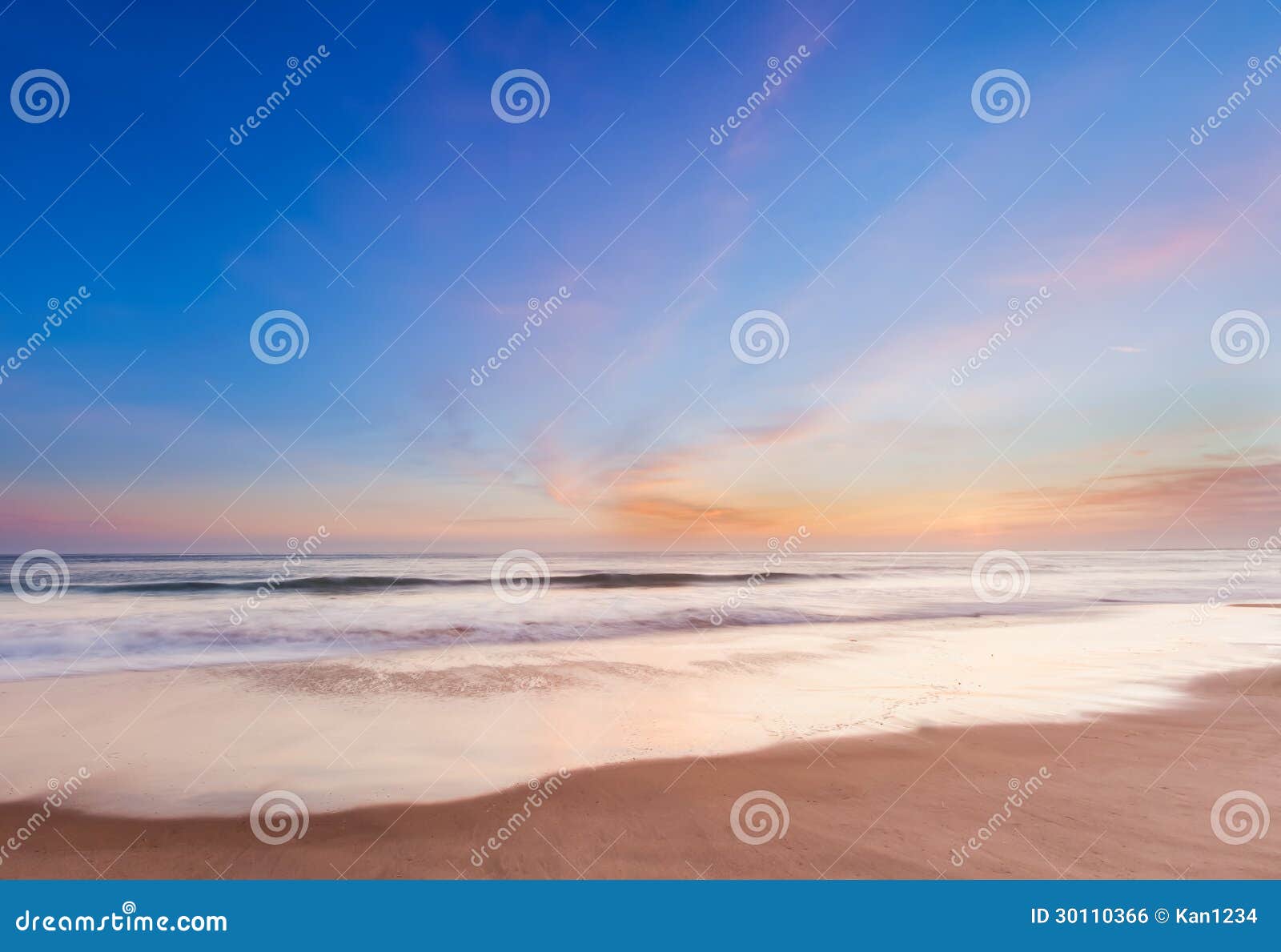 Beautiful Sunset in Southern California Beach Stock Photo Image of