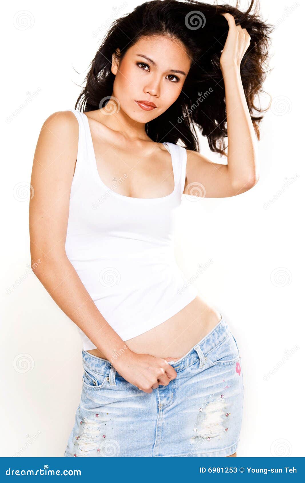 Beautiful Tanned Skin Asian Model Stock Image Image Of Female Beauty 6981253 