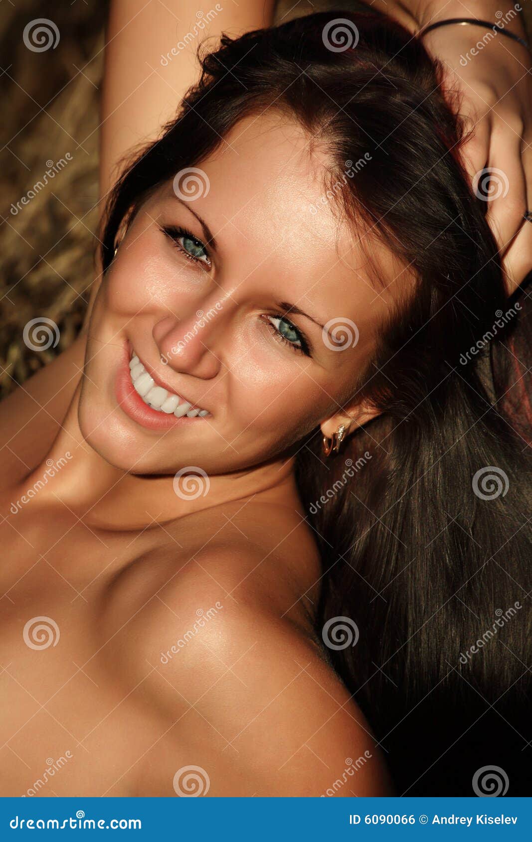 Beautiful Tanned Woman stock photo. Image of relaxed, golden - 6090066