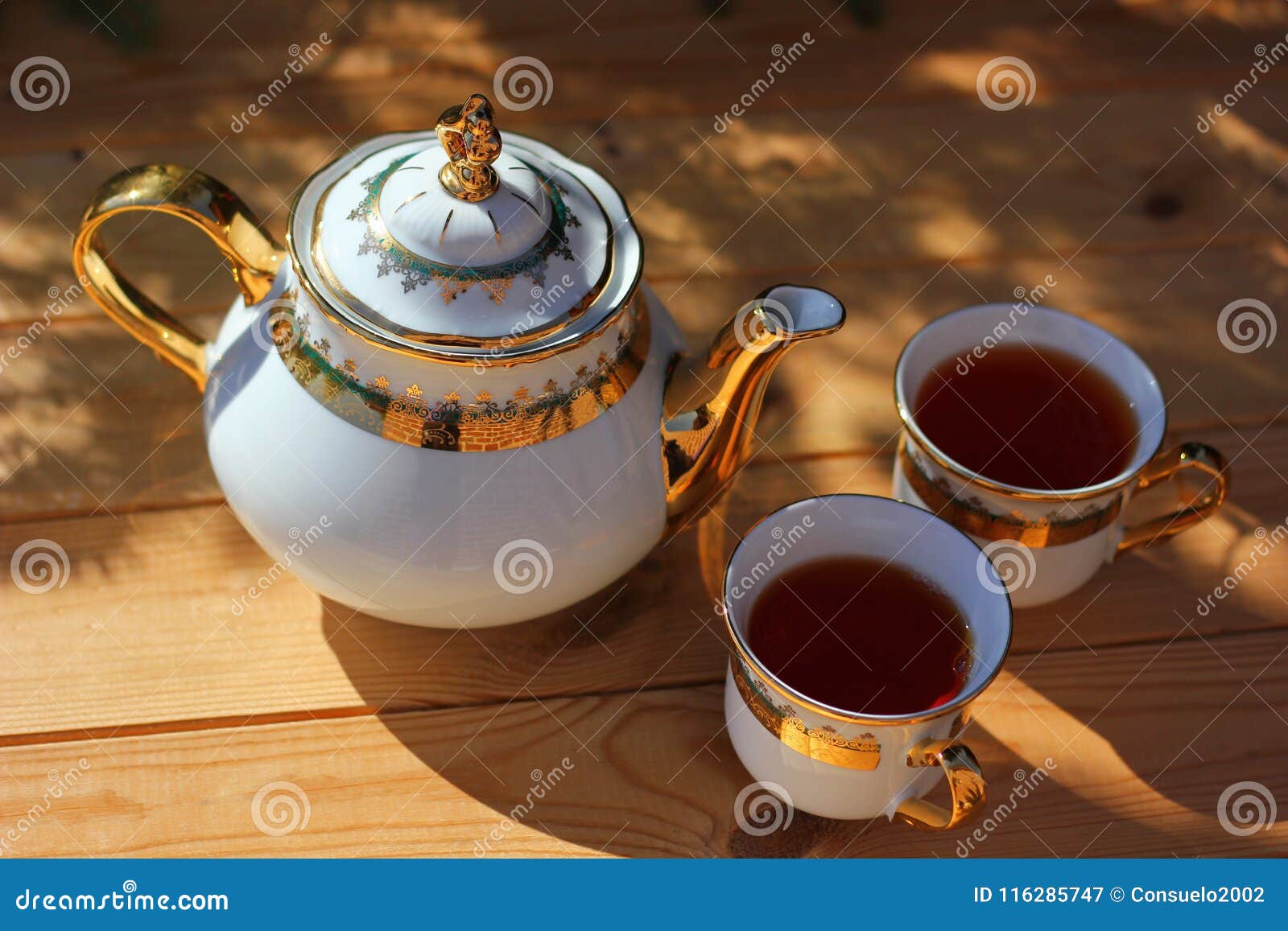 beautiful tea set, porcelain teapot