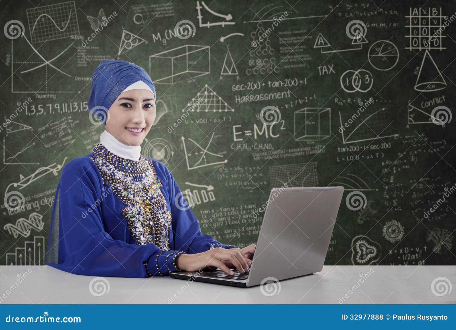 Beautiful Teacher Muslim Royalty Free Stock Photos - Image 