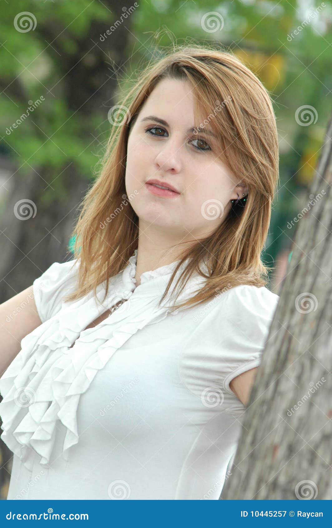 Beautiful Teen Girl Stock Image Image Of Green Copy 10445257