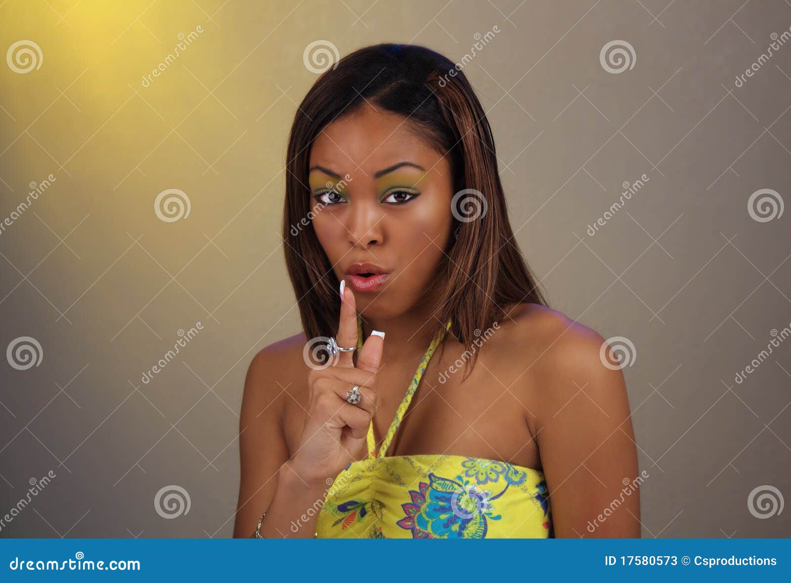 Beautiful Teen Girl Blows On Her Index Finger Stock Image Image Of Blowing Girl 17580573