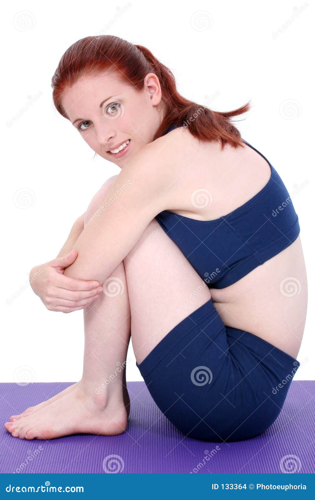 Beautiful Teenage Girl Demonstrating Winsor Pilates Ball Position Stock  Photo - Image of exercise, teenager: 133364