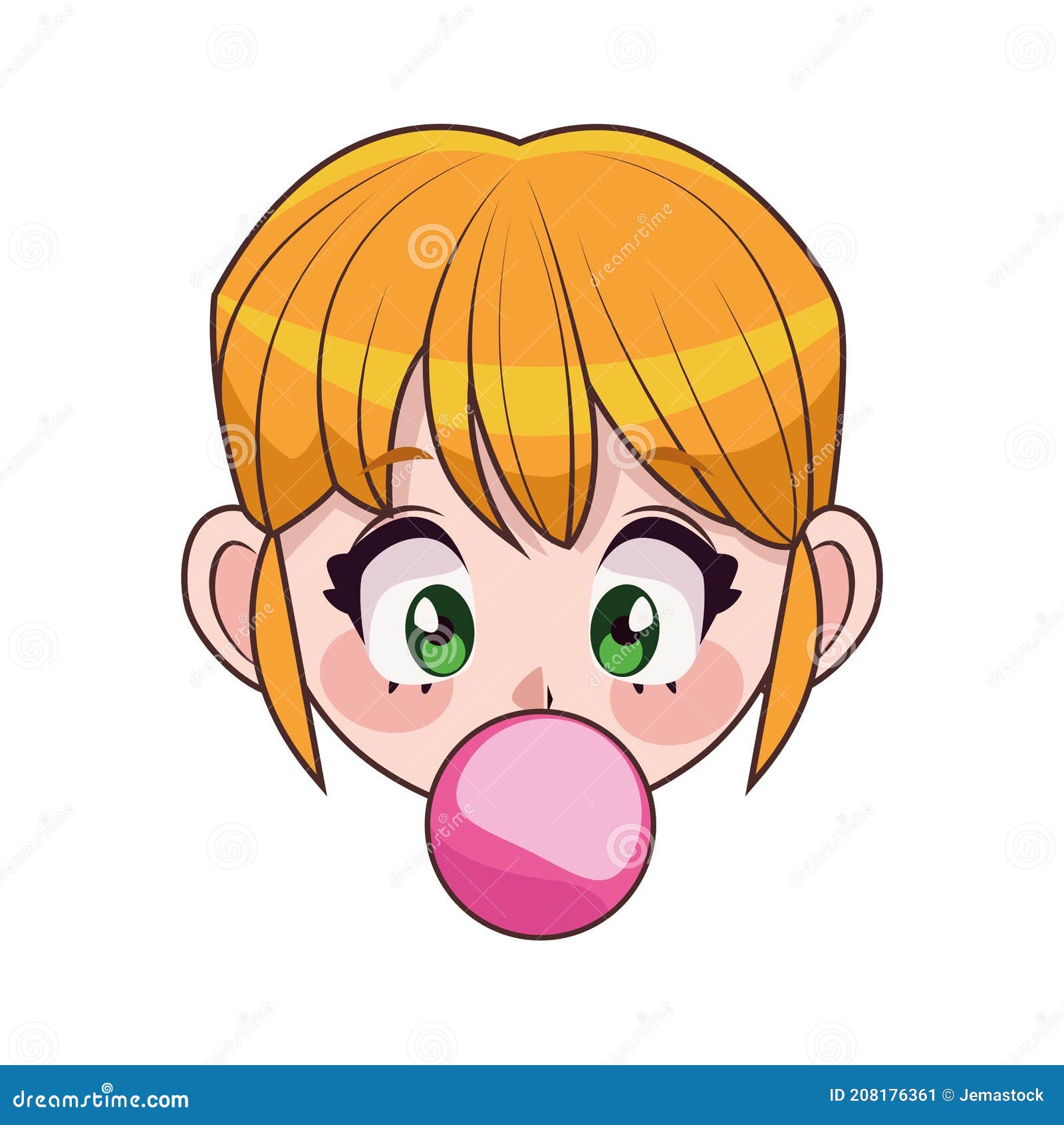 Chewing a bubble gum [Minami-ke] : r/anime