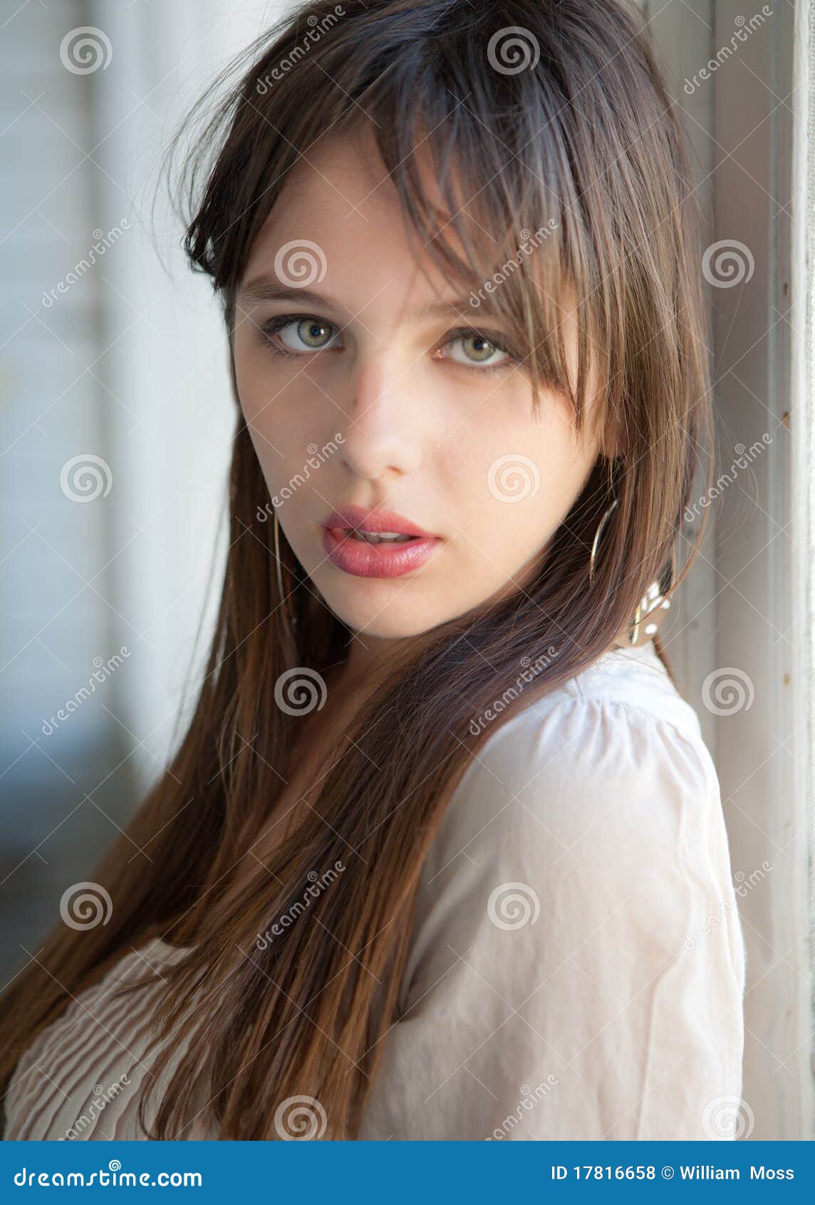 Impressive beauty teenager Beautiful Teenager With Green Eyes Stock Photo Image Of Soft Beige 17816658