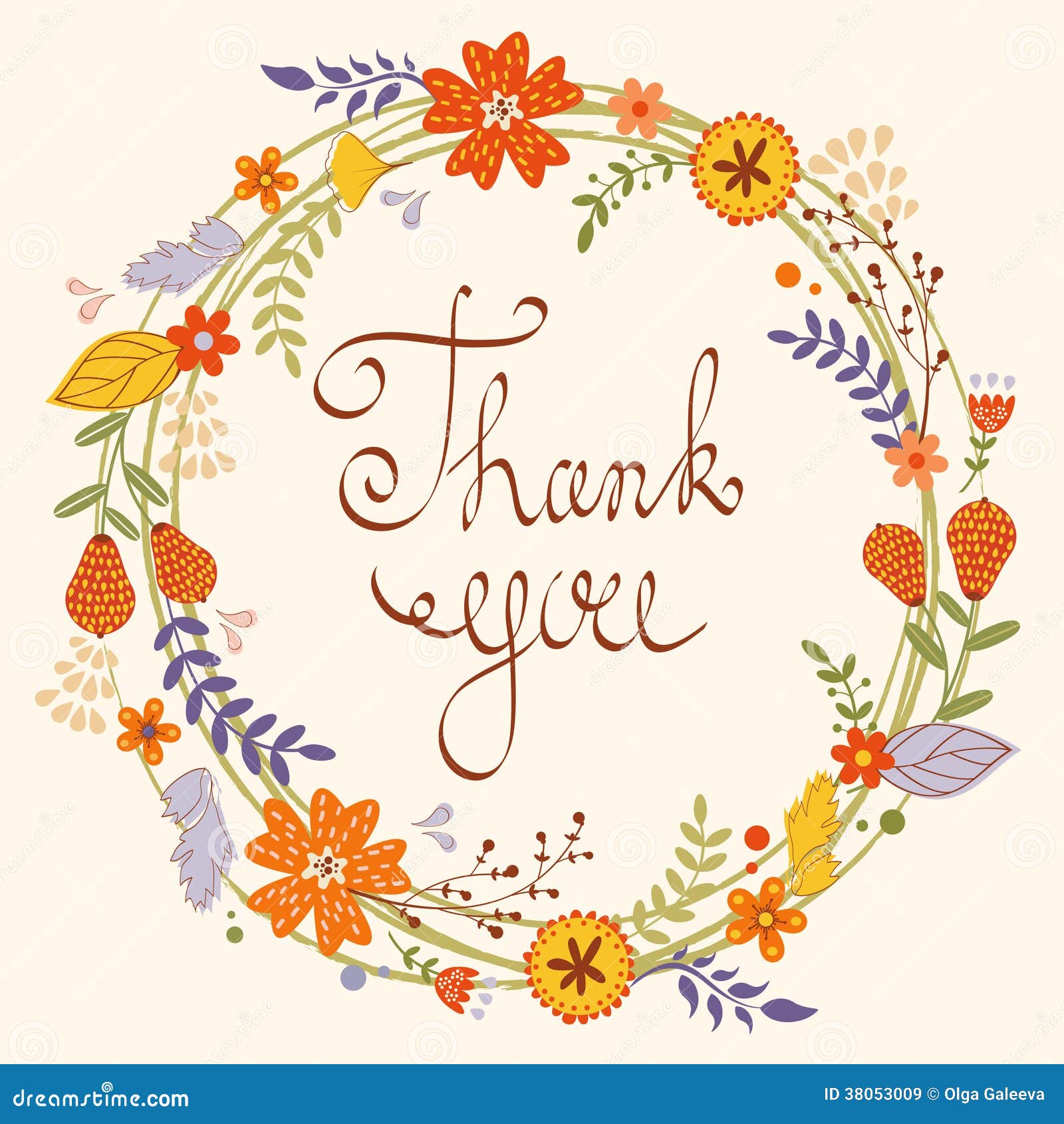 beautiful thank you card 38053009