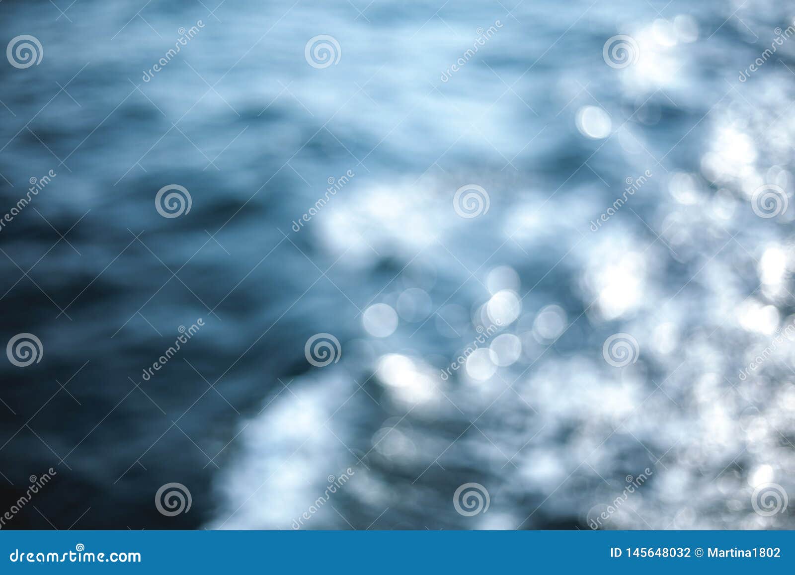 Beautiful Underwater Sea Scene with Natural Light Rays Stock Photo