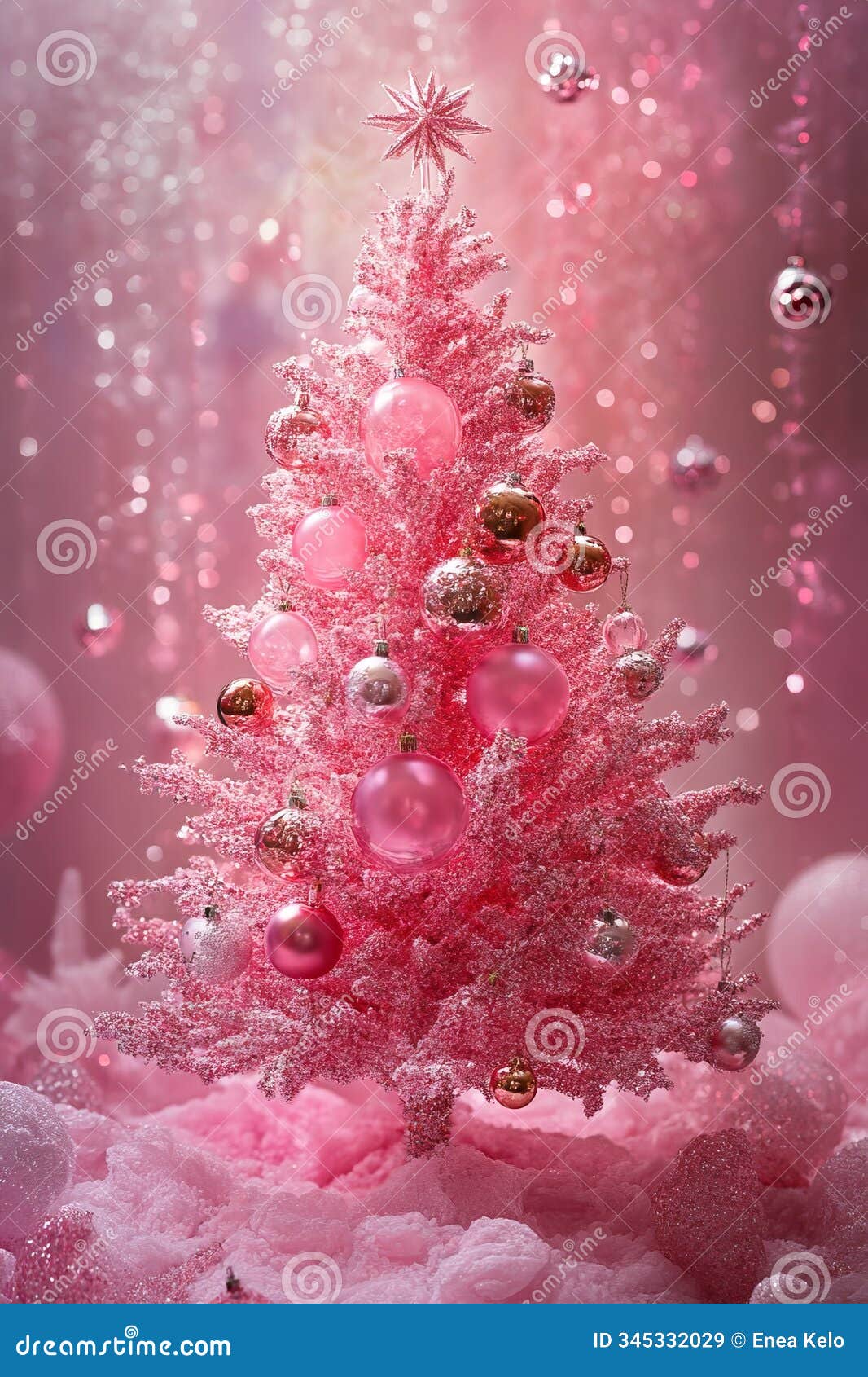 pink christmas tree art: a festive and unique holiday touch