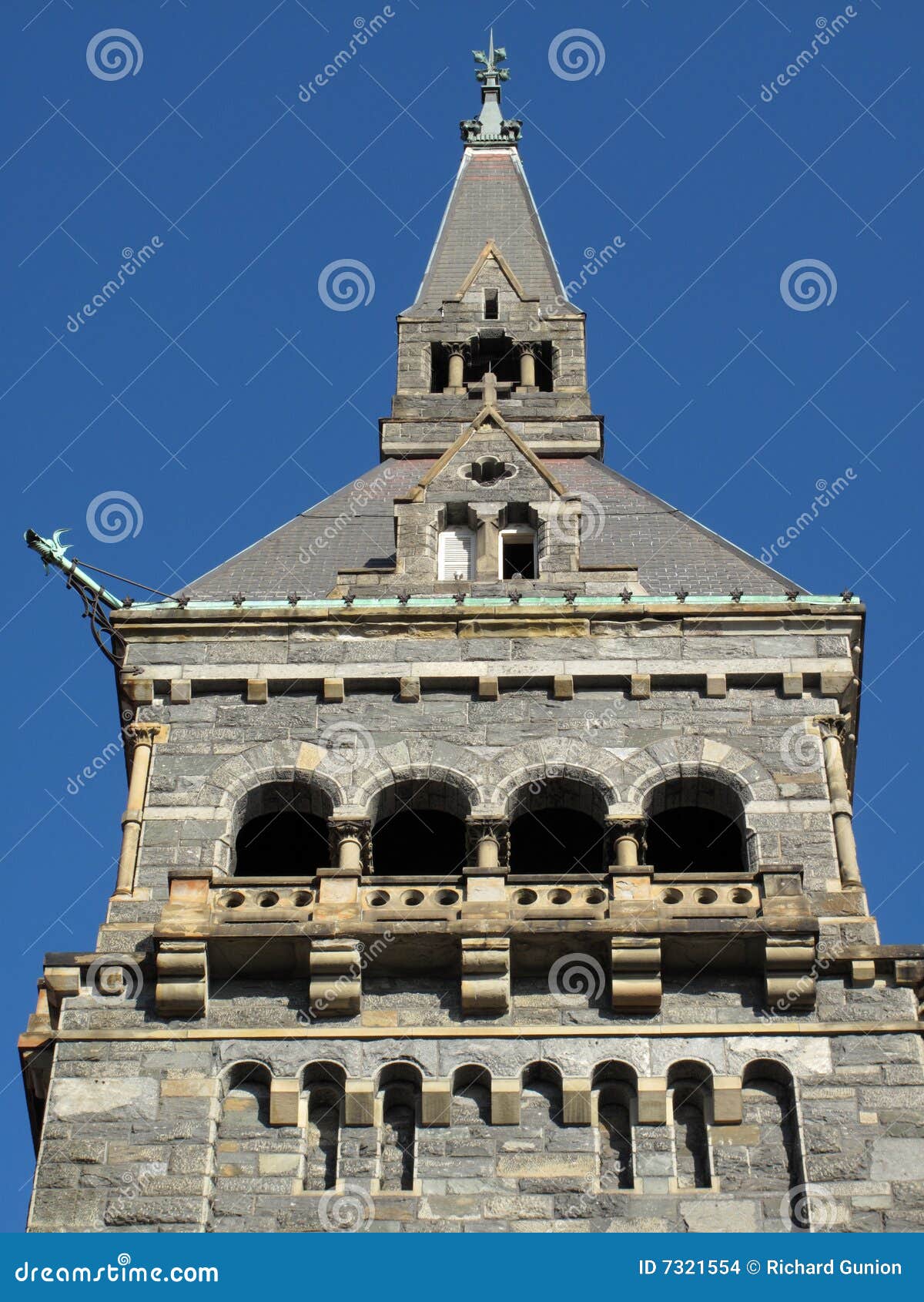 Beautiful University Stone Tower Stock Photo - Image of washington ...