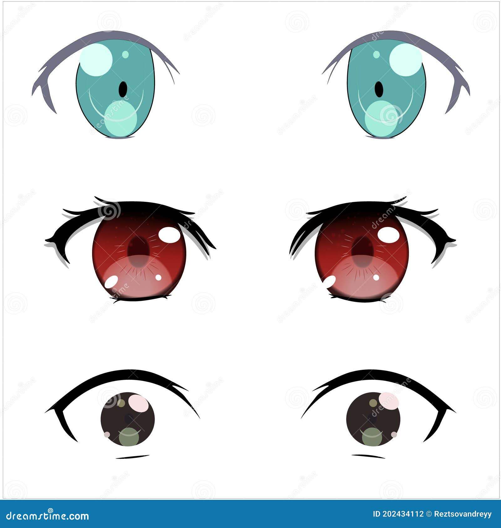 Beautiful Vector Cartoon Emotional Eyes. Joy. Anger. Calmness. Anime Girl in Japanese Stock Vector - Illustration of cartoon, japanese: 202434112 Beautiful Vector Cartoon Emotional Eyes. Joy. Anger. Calmness. Anime Girl in Japanese Stock Vector - Illustration of cartoon, japanese: 202434112