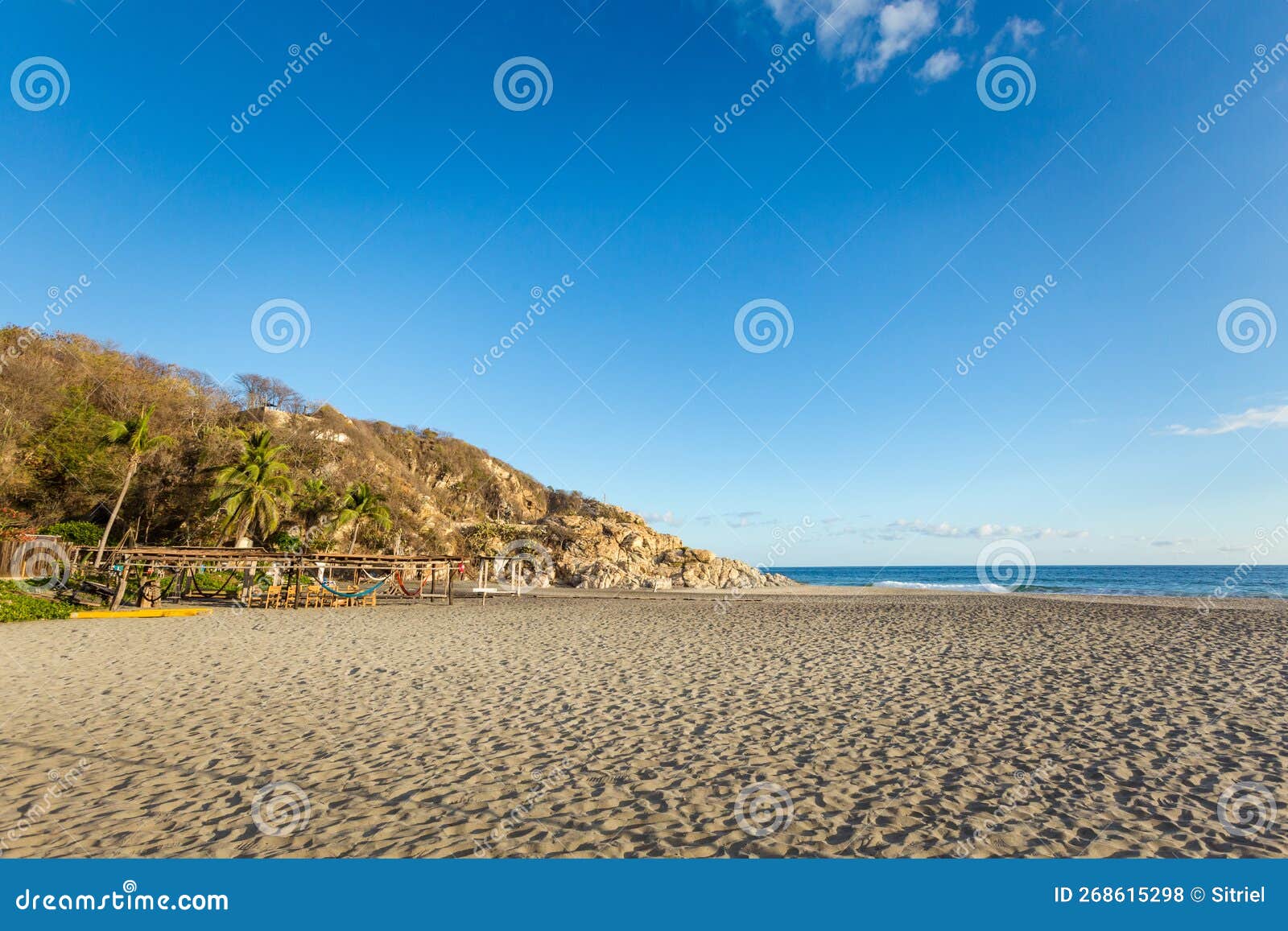 beautiful ventanilla beach in mexico