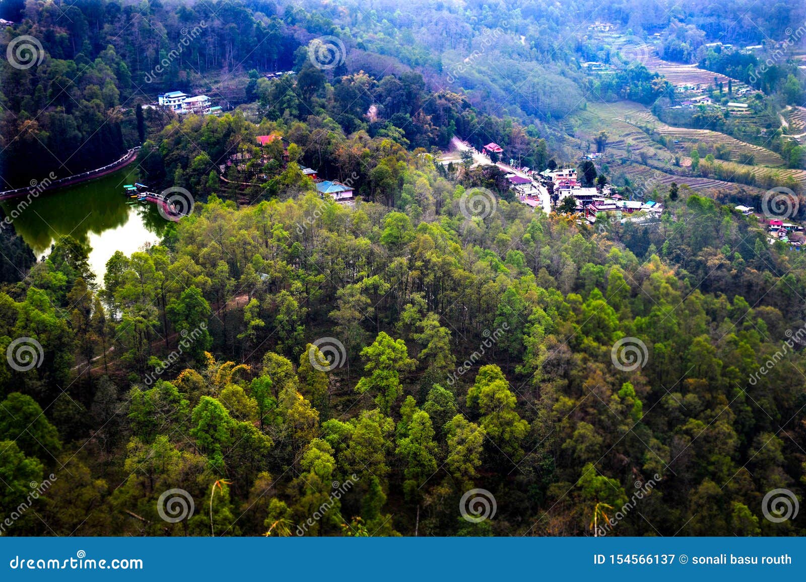 beautiful view of aritar of sikkim,india.