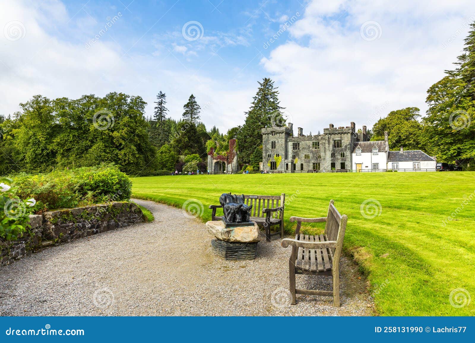 Beautiful View of Armadale Castle, in the Isle of Skye Stock Photo