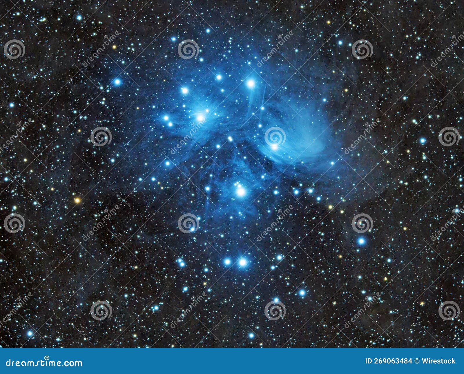 Beautiful View of the Blue Galaxy Stock Photo Image of glow, galaxy