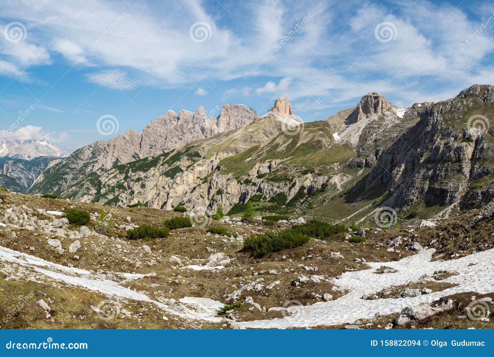 Beautiful View of Drei Tre Cime Natural Park South Tyrol, Italy Photo - Image of heaven, cirrus: 158822094