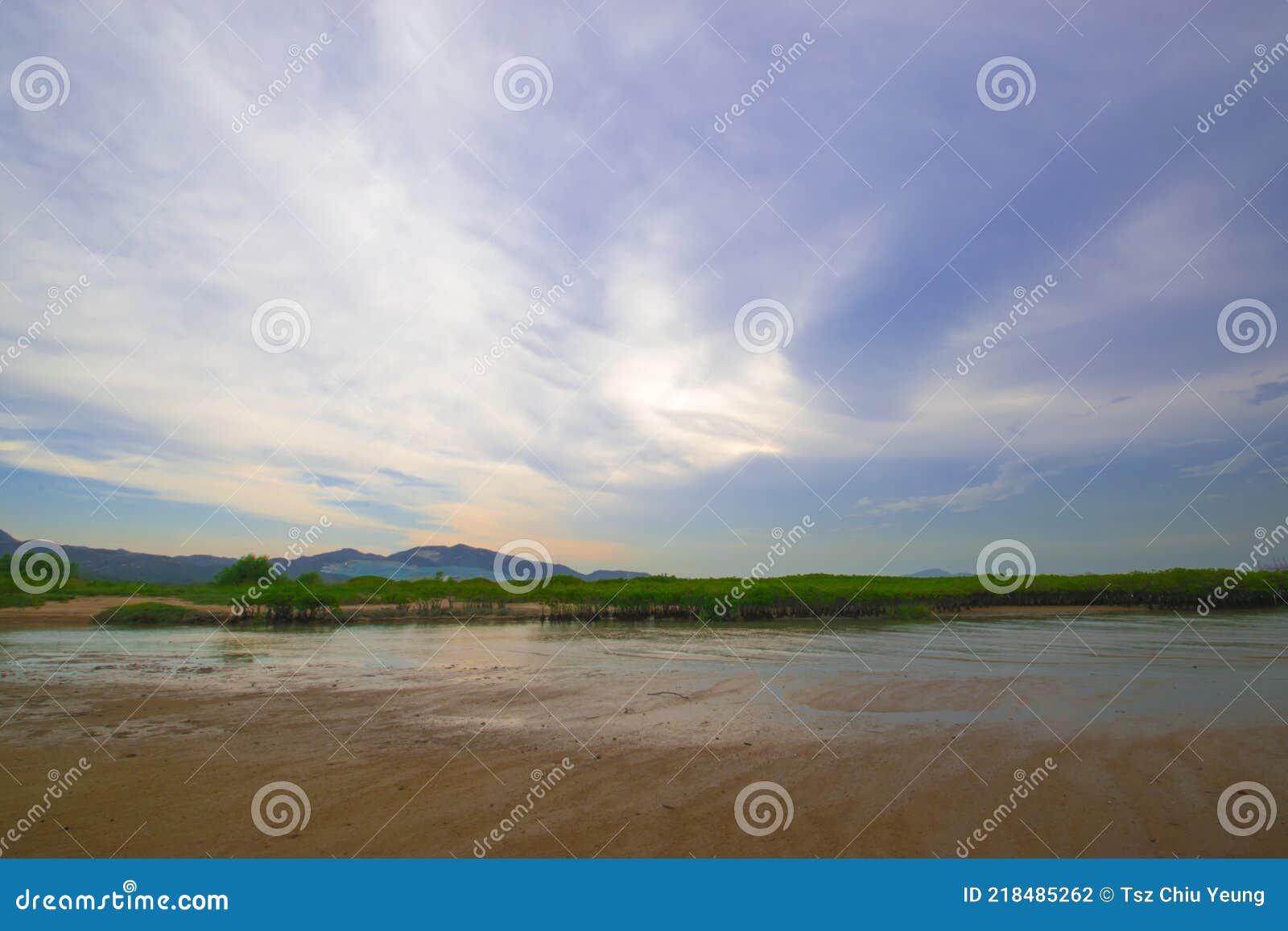 beautiful view in hong kong tin shui wai lau fau shan