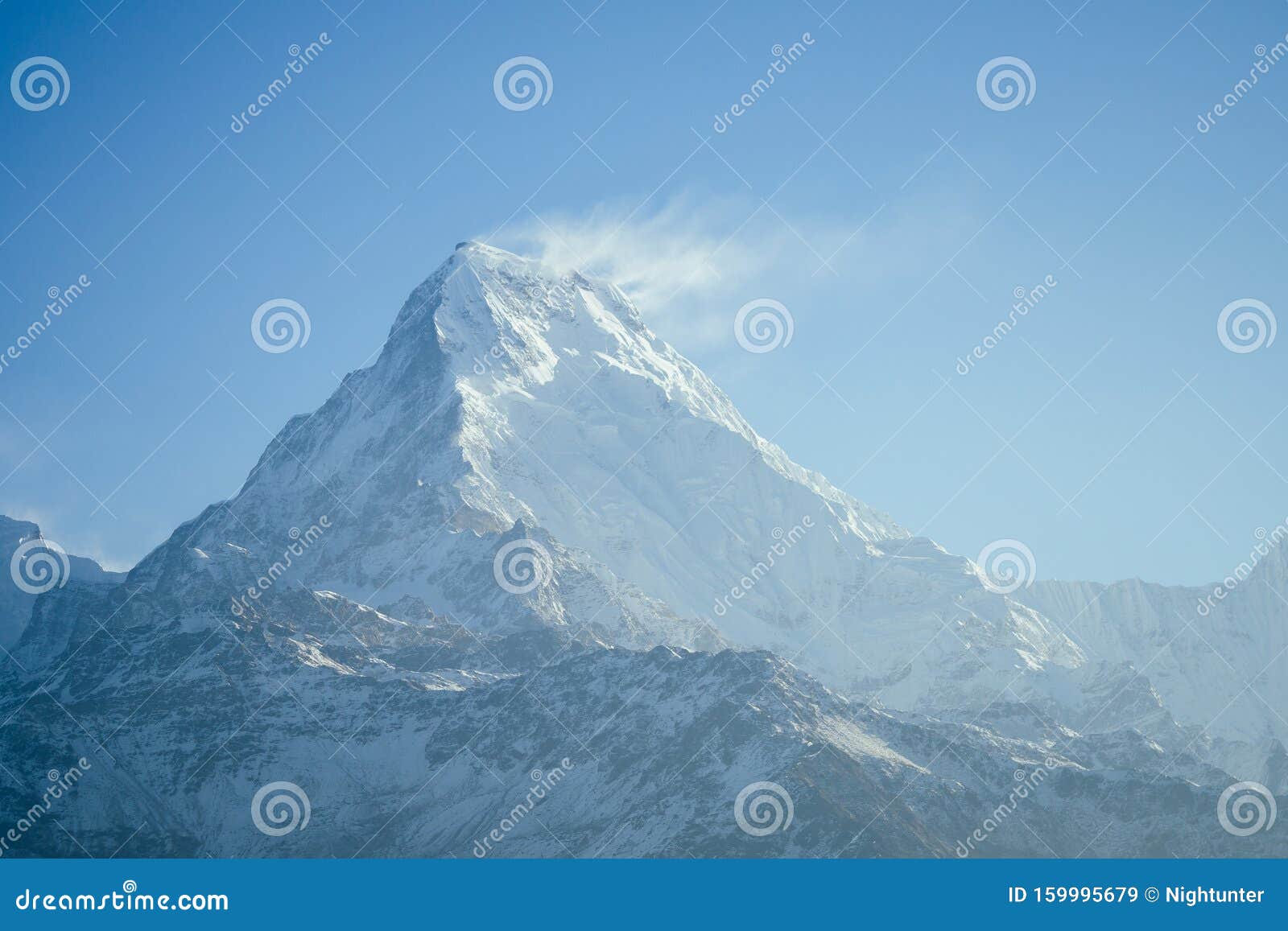 Beautiful View Of The Landscape Of The Himalayan Mountains Snow