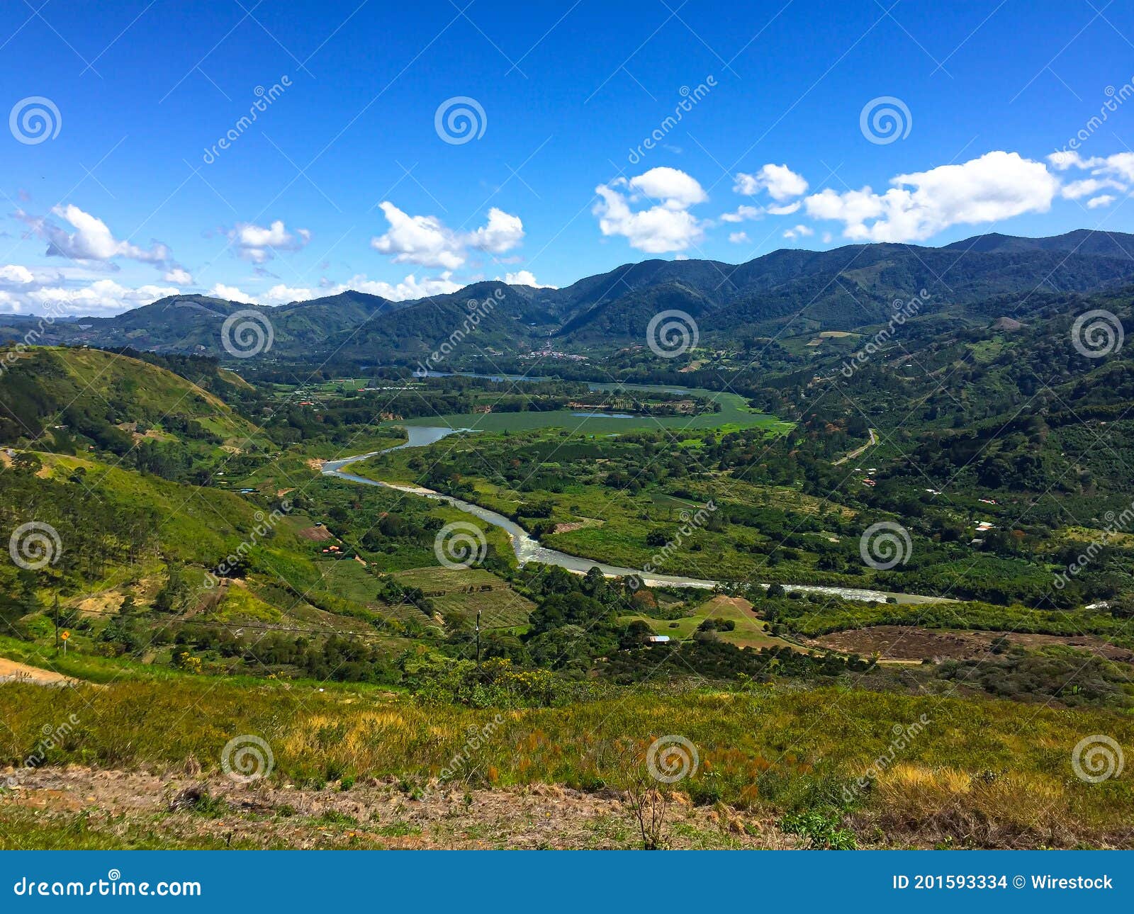 beautiful view of mirador de orosi park in cartago, costa rica